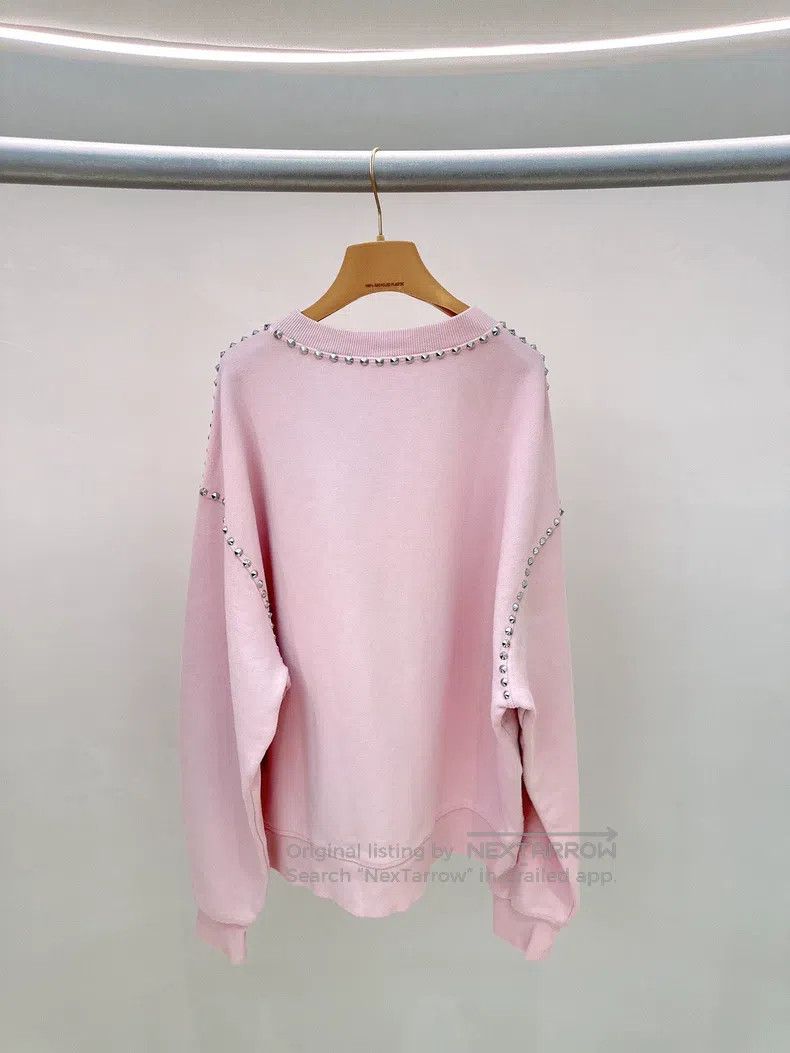 Miu Miu Miu Miu Size XS Pink rivet sweater Size XS / US 0-2 / IT 36-38 - 2 Thumbnail