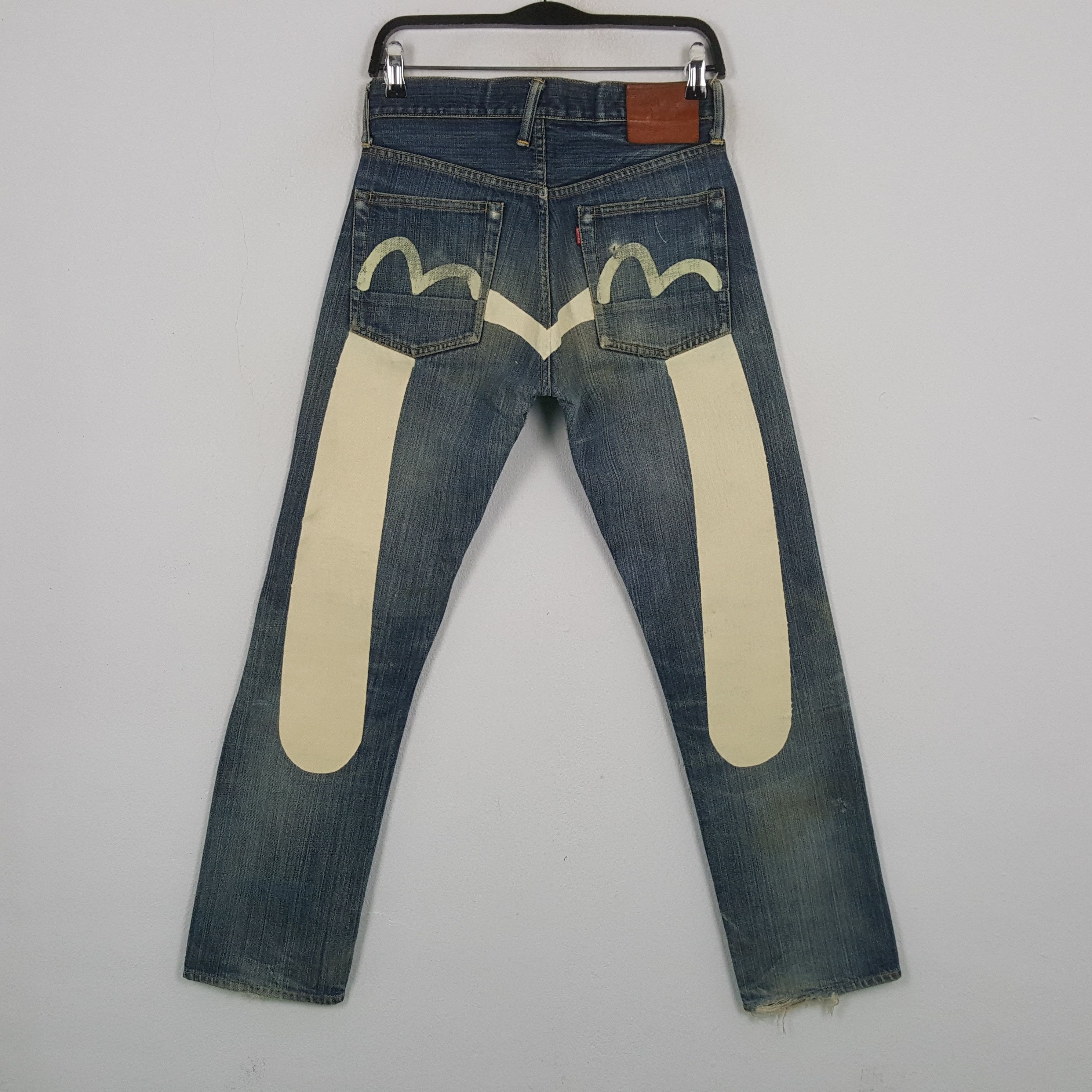 Evisu Evisu Japanese Brand Streetwear Custom Daicock Jeans RR14 Size US 29 - 1 Thumbnail