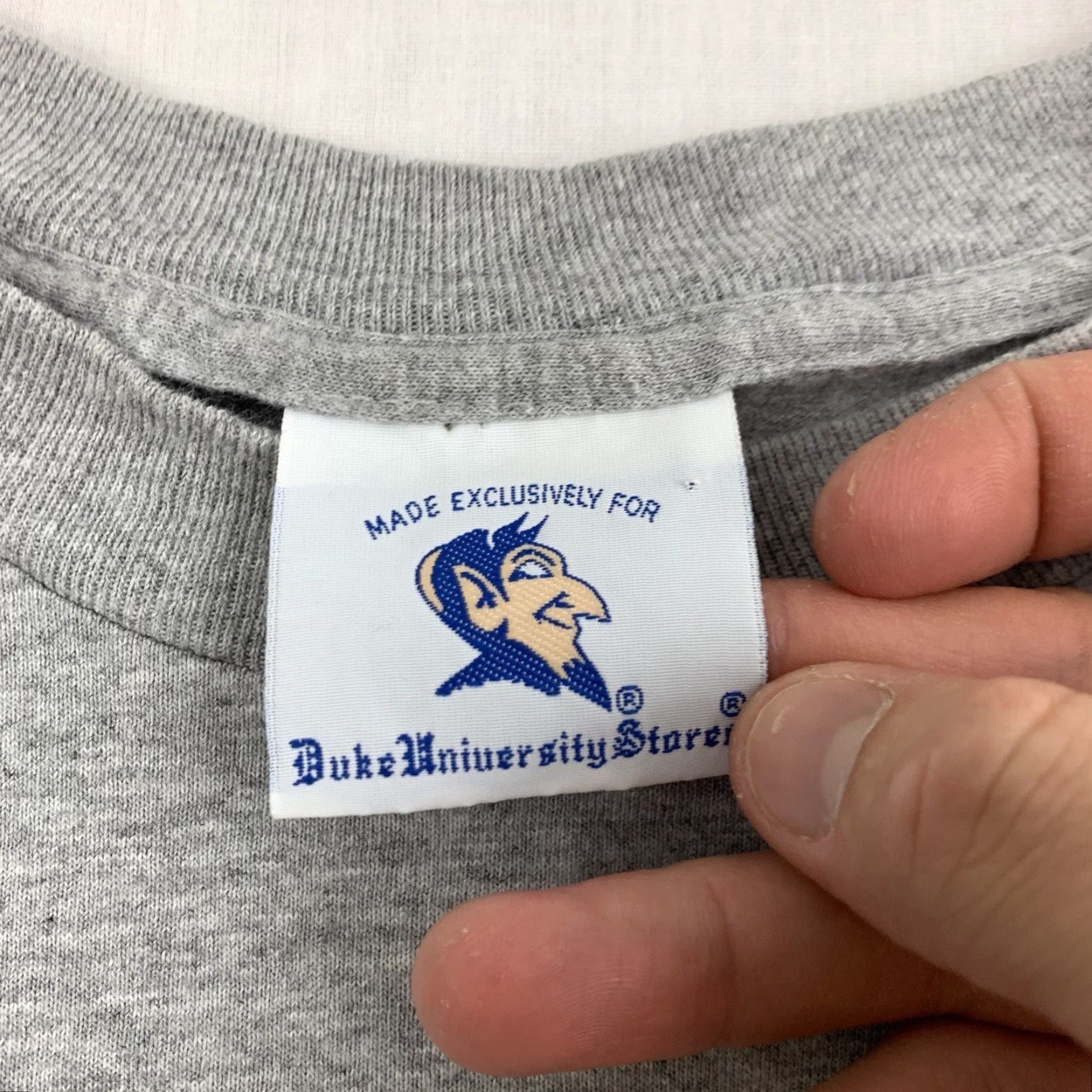 Vintage VINTAGE Duke Shirt Adult XL Gray Logo 90s College Mens T-Shirt XL Gray Duke University Sports Size US XL / EU 56 / 4 - 3 Thumbnail