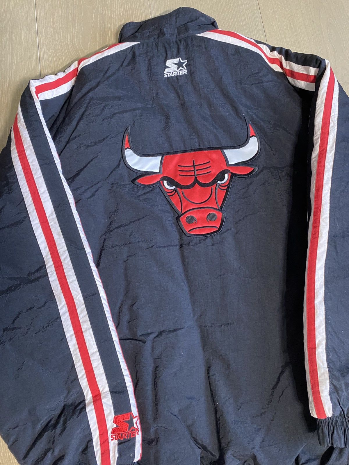 Starter Vintage 1990’s Starter Chicago Bulls Jacket Size US XL / EU 56 / 4 - 8 Thumbnail