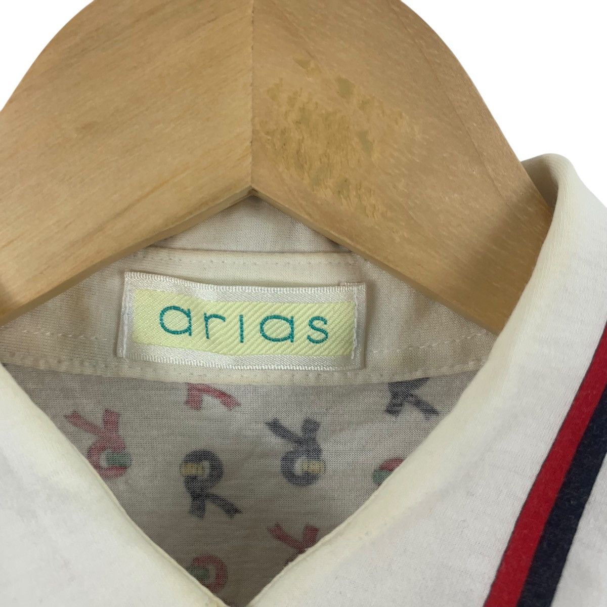 Vintage Vintage ARIAS PARIS Monogram Over Print AOP Polo Tee Shirt Size S / US 4 / IT 40 - 7 Thumbnail