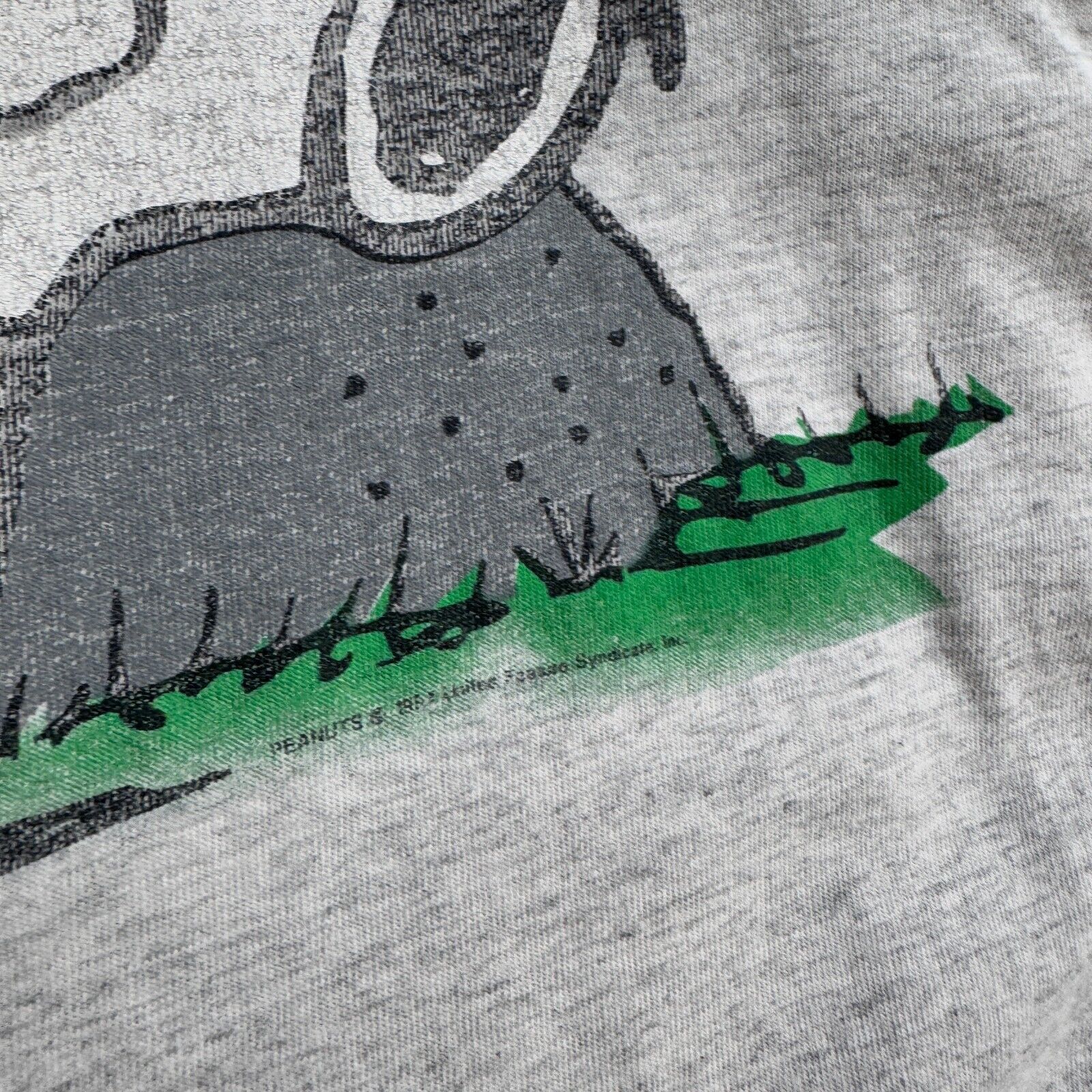 Vintage Gray Cotton T-Shirt Size L Snoopy 1971 Fashion Collectibl Size US L / EU 52-54 / 3 - 7 Thumbnail