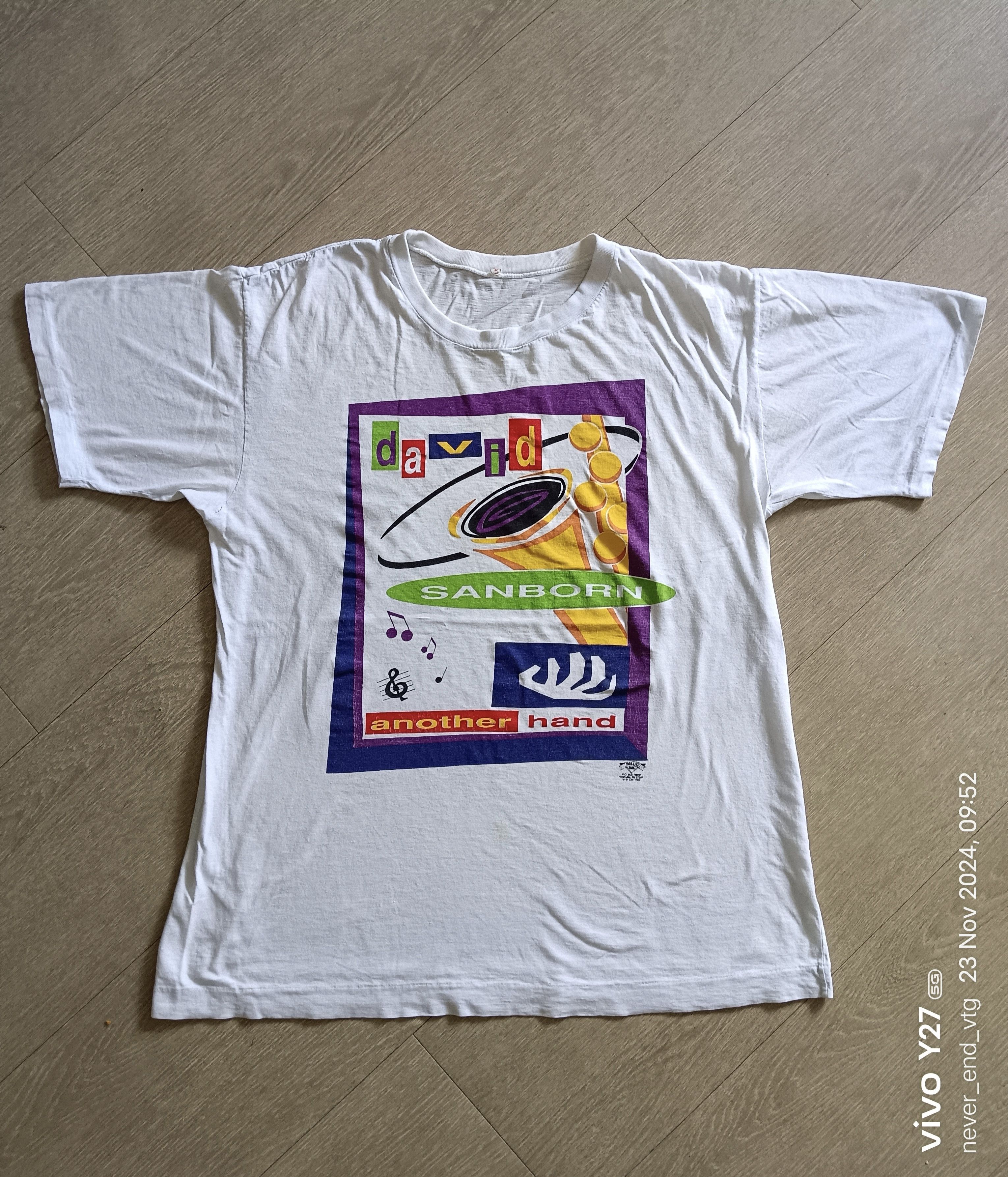 Band Tees × Vintage Vintage 1980s David Sanborn Tour T Shirt Size US M / EU 48-50 / 2 - 1 Thumbnail