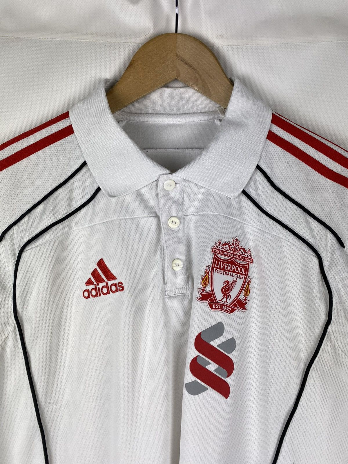 Adidas Adidas Liverpool 2010-11 polo shirt soccer jersey P95537 Size US M / EU 48-50 / 2 - 7 Thumbnail