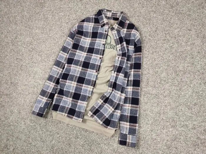 Flannel Vintage Flannel Shirt Plaid Checkered Travis Scott Style Size US XL / EU 56 / 4 - 4 Thumbnail