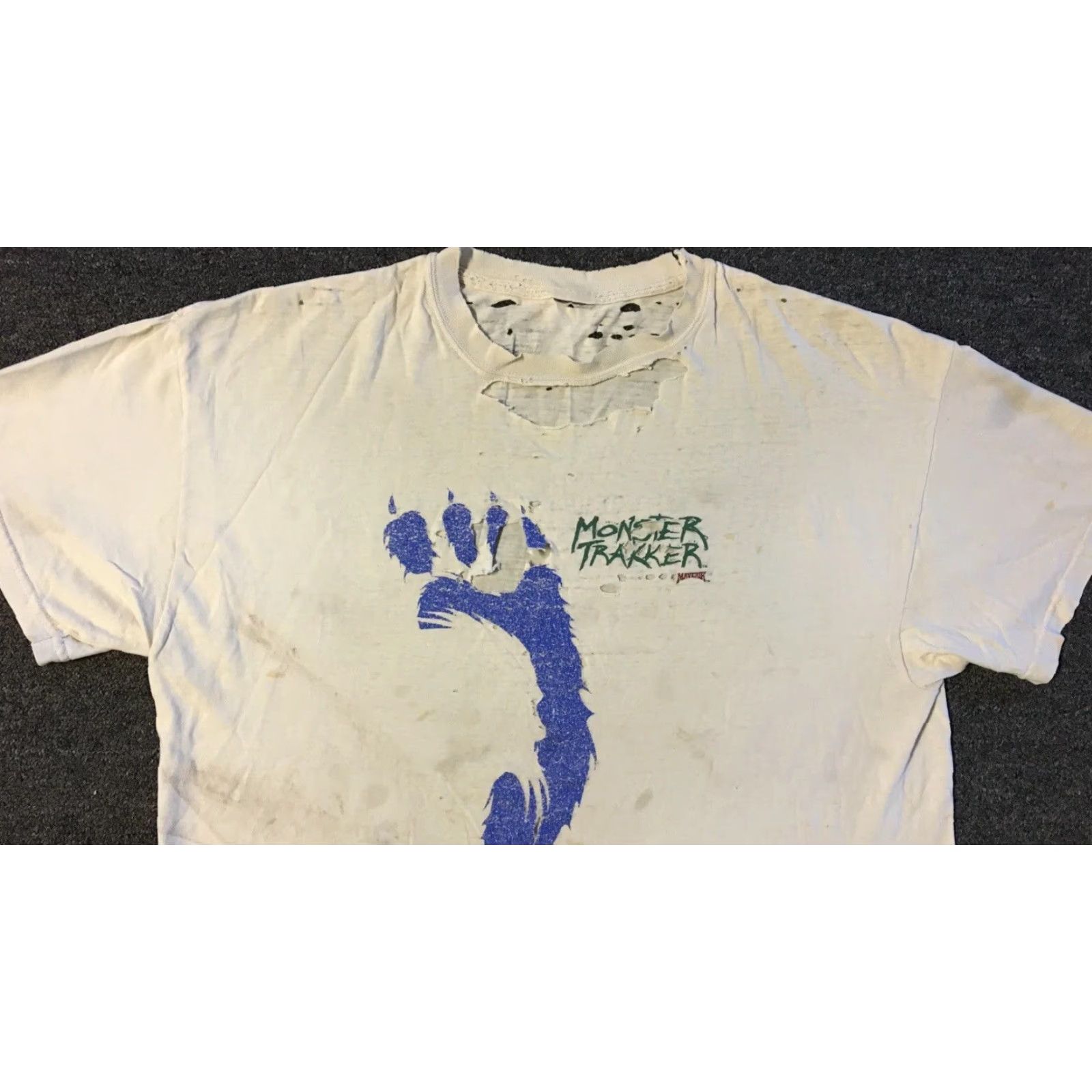 Thrasher Vtg Maverik Monster Tracker Truck Thrashed Faded Shirt L Biker Grunge Punk Y2K Size US L / EU 52-54 / 3 - 6 Thumbnail