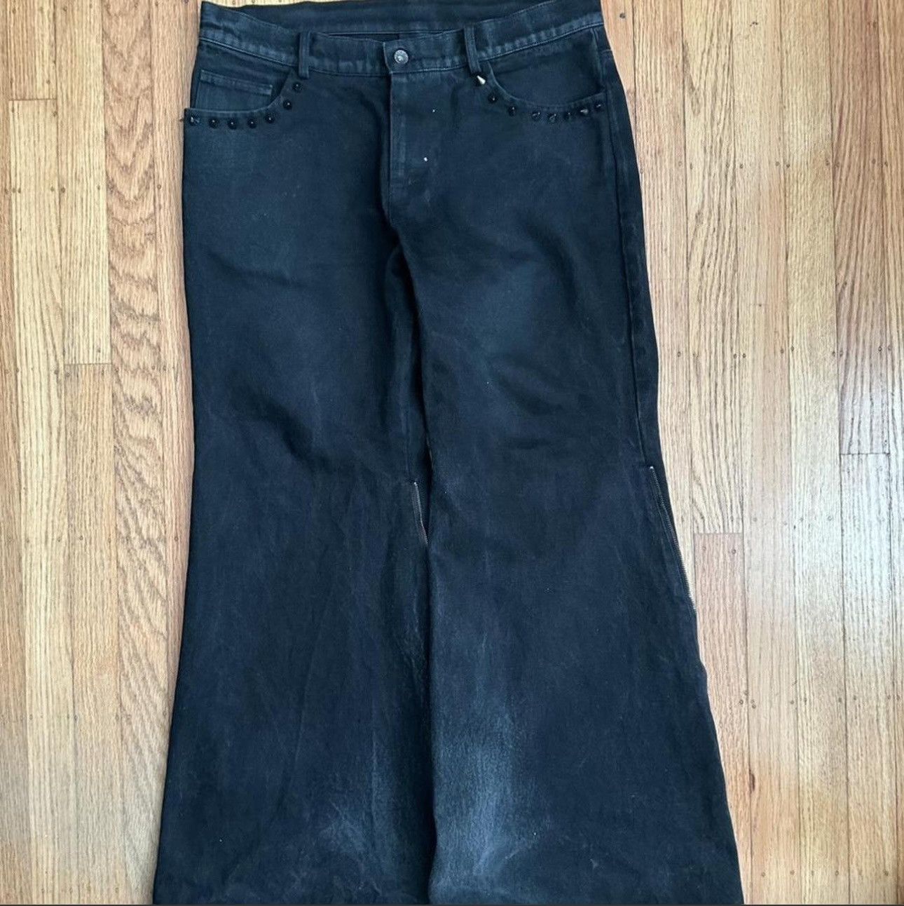 Tornado Mart Skinhead chainsaw flared jeans Size US 32 / EU 48 - 1 Thumbnail