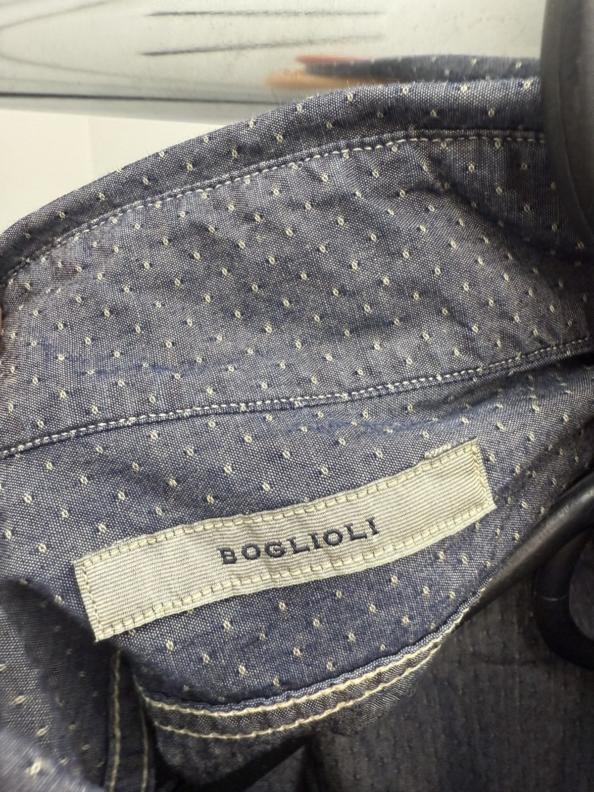 Boglioli Boglioli Oxford Cotton Button Up Shirt Size US S / EU 44-46 / 1 - 4 Thumbnail