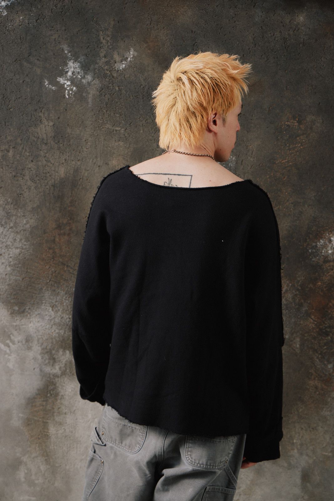 Silent By Damir Doma SILENT by Damir Doma Raw Hem Deconstructed Sweatshirt Size US M / EU 48-50 / 2 - 3 Thumbnail
