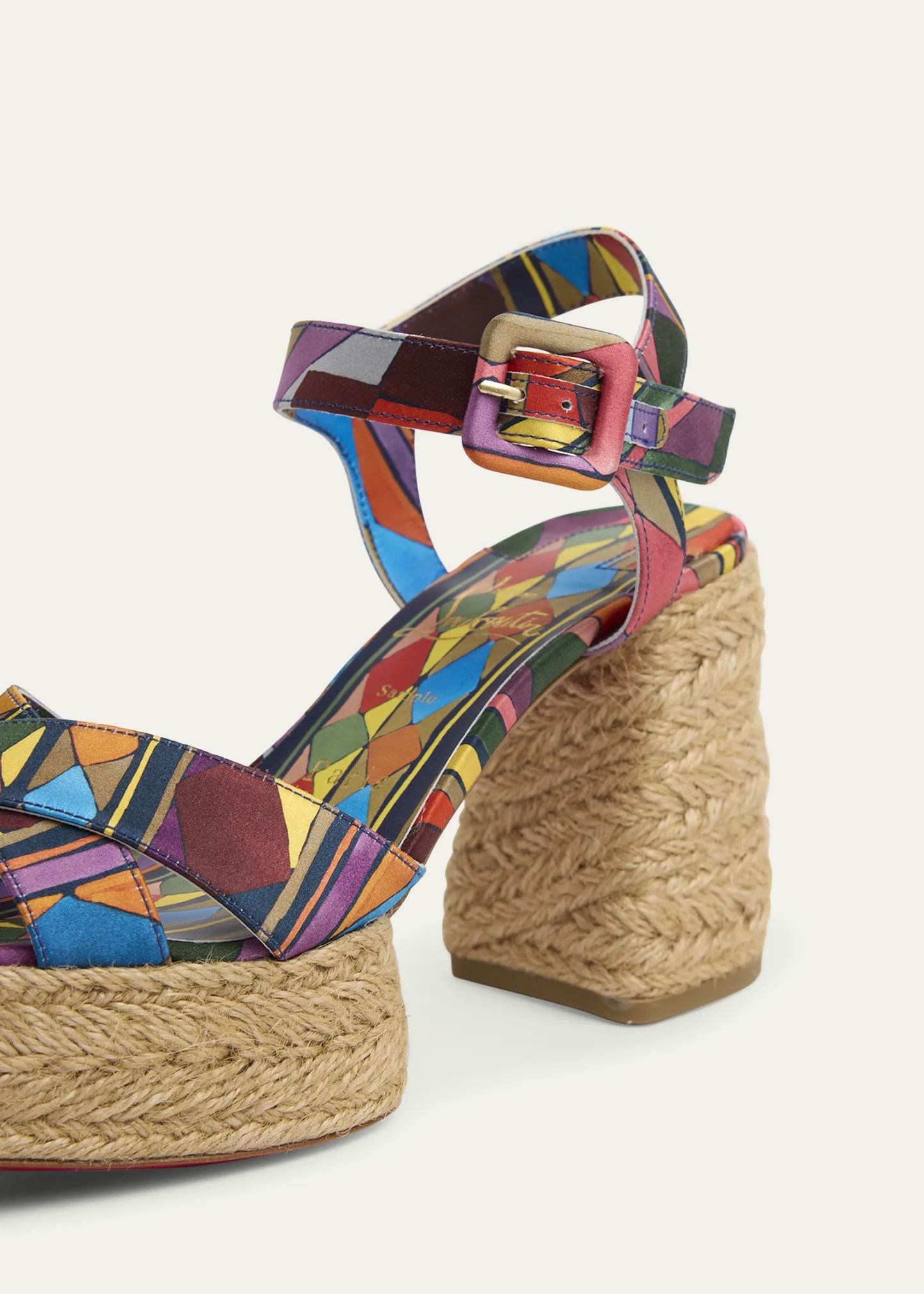 Christian Louboutin os11x0526 Calakala Platform 85mm Espadrille Sandals Size US 9 / IT 39 - 3 Thumbnail