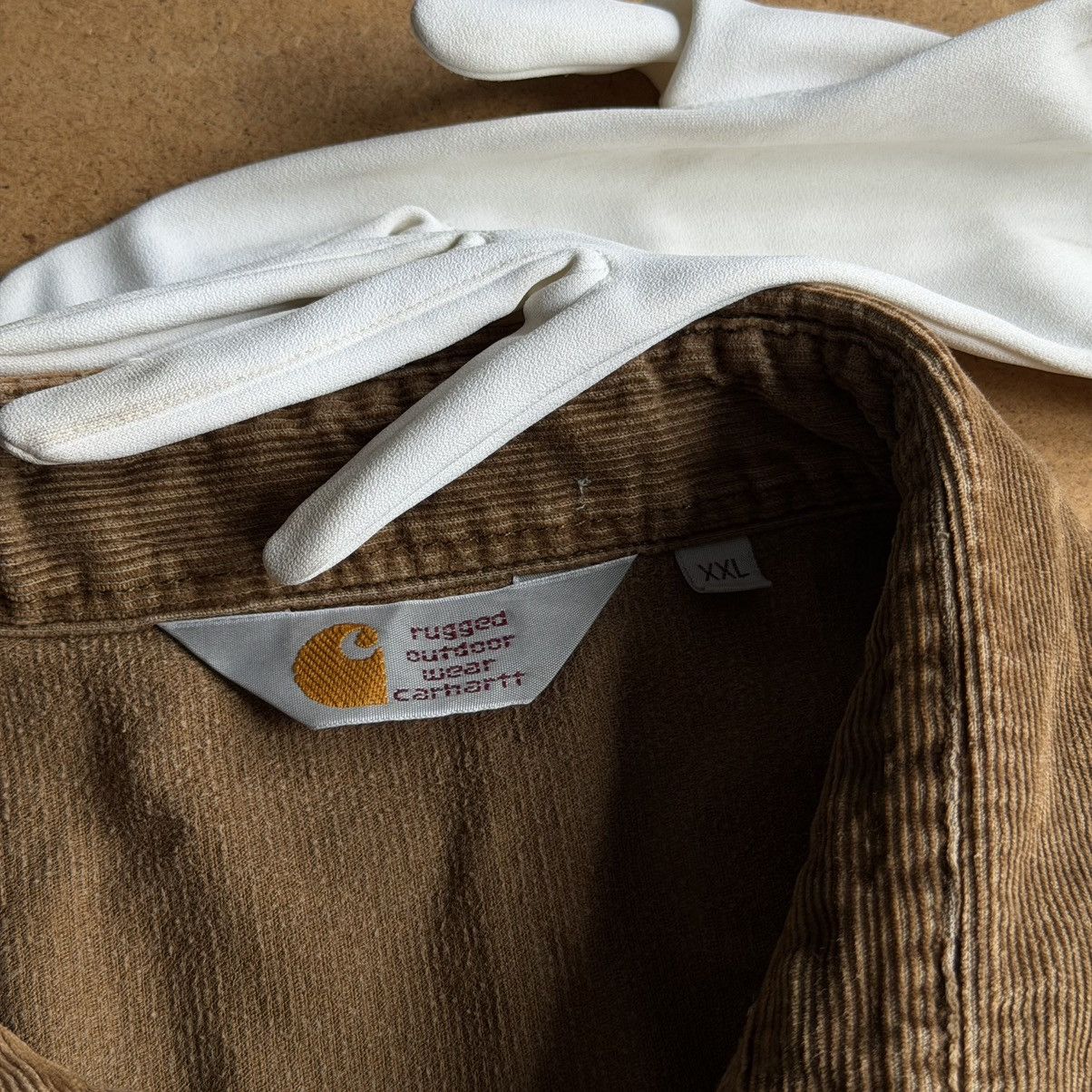 Carhartt Vintage Carhartt Corduroy Job Shirt Jacket Brown Size US XXL / EU 58 / 5 - 5 Thumbnail