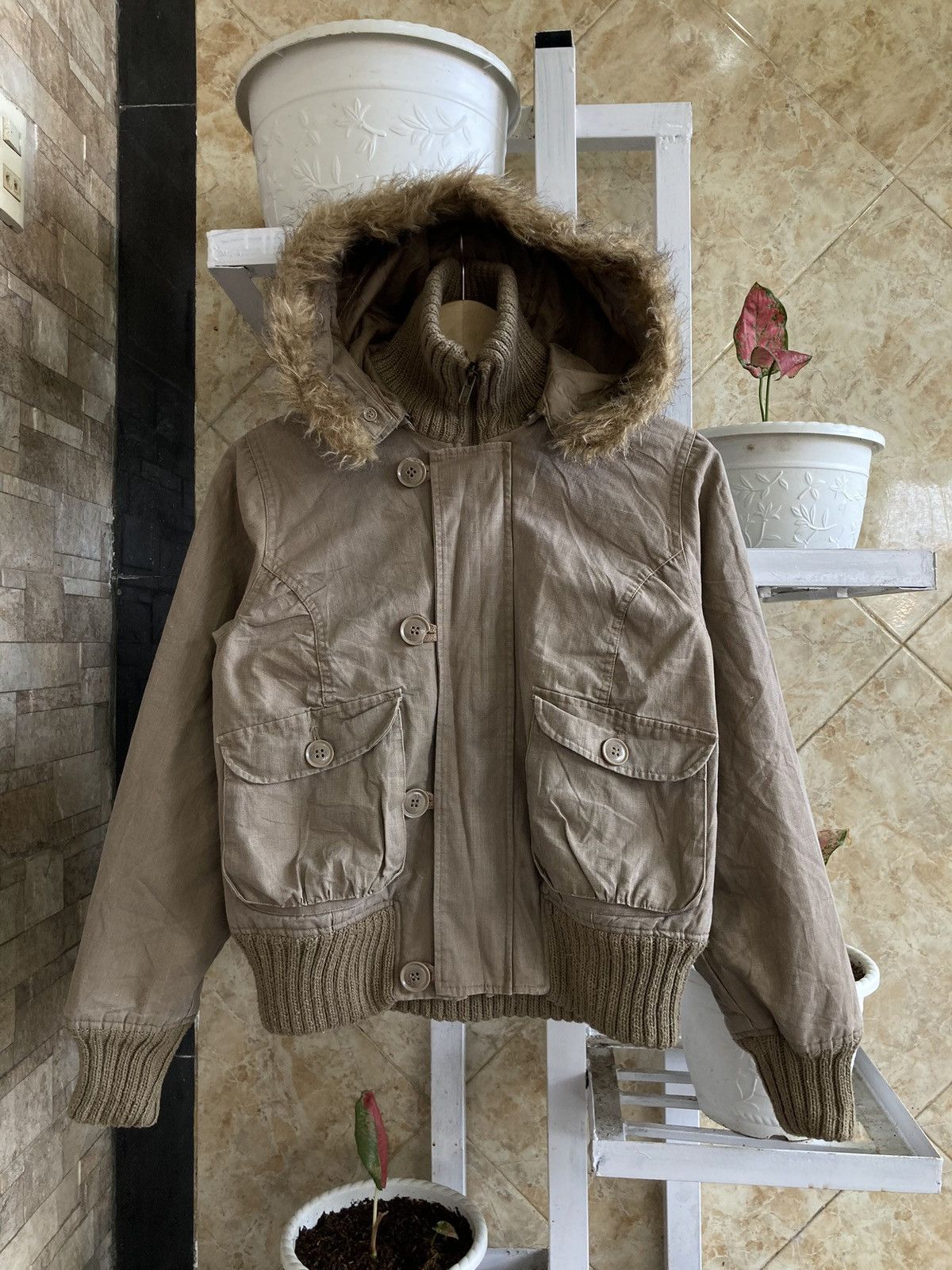Le Grande Bleu (L.G.B.) ESTACOT - Bono Fur Boxy Bomber Jacket LGB Style Japanese Size US M / EU 48-50 / 2 - 1 Thumbnail