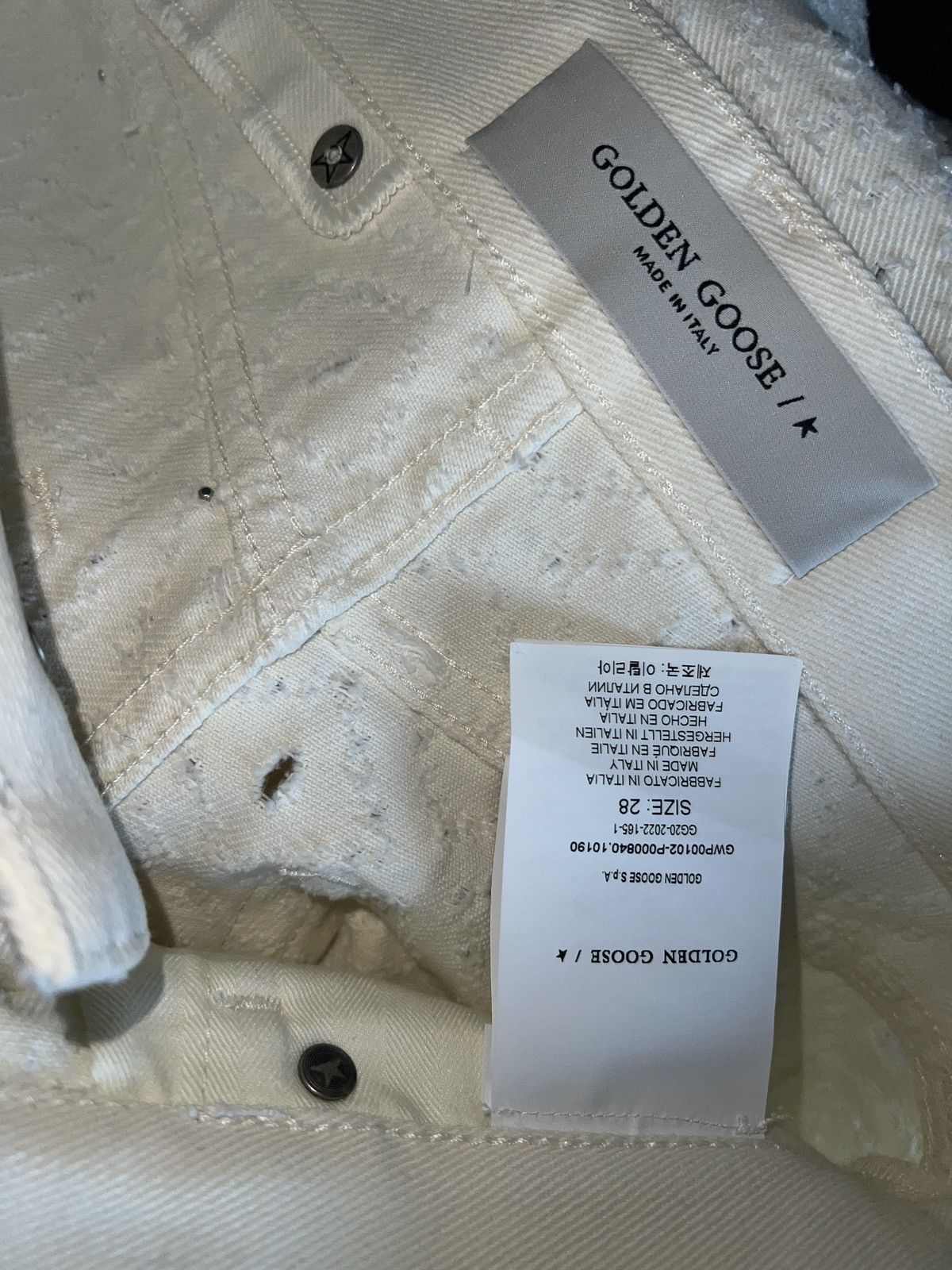 Golden Goose Jean in cotton wide cut golden goose Size 26" / US 2 / IT 38 - 7 Thumbnail