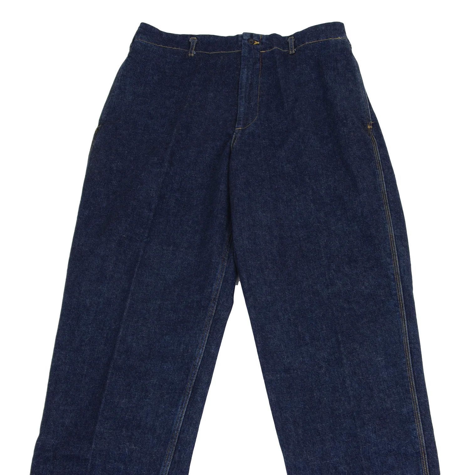 Yohji Yamamoto Yohji Yamamoto Three Stitch Tapered Denim Indigo M Size US 34 / EU 50 - 2 Thumbnail
