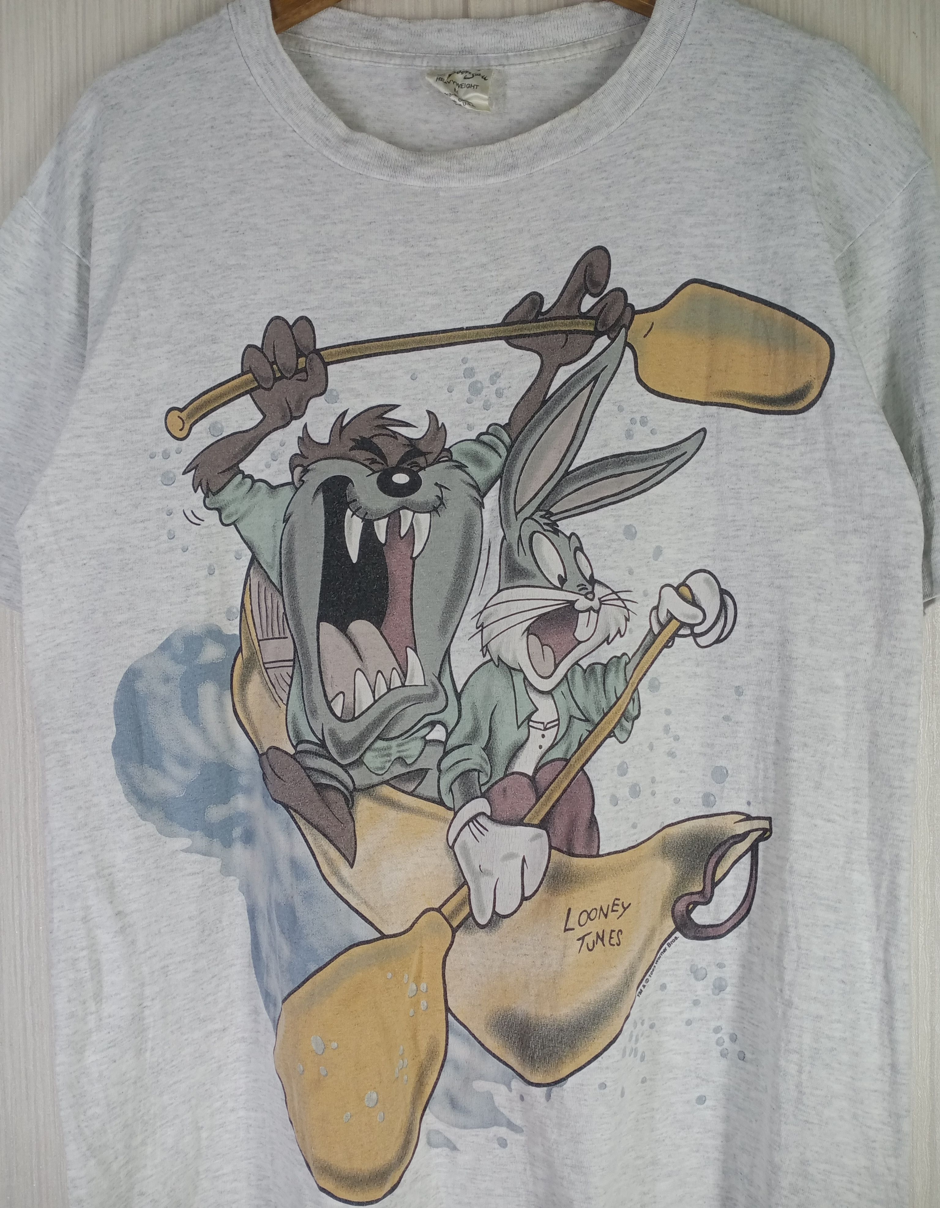 Cartoon Network Very Rare Vintage 1995 Tazmania Looney Tunes Tshirt Size US M / EU 48-50 / 2 - 6 Thumbnail