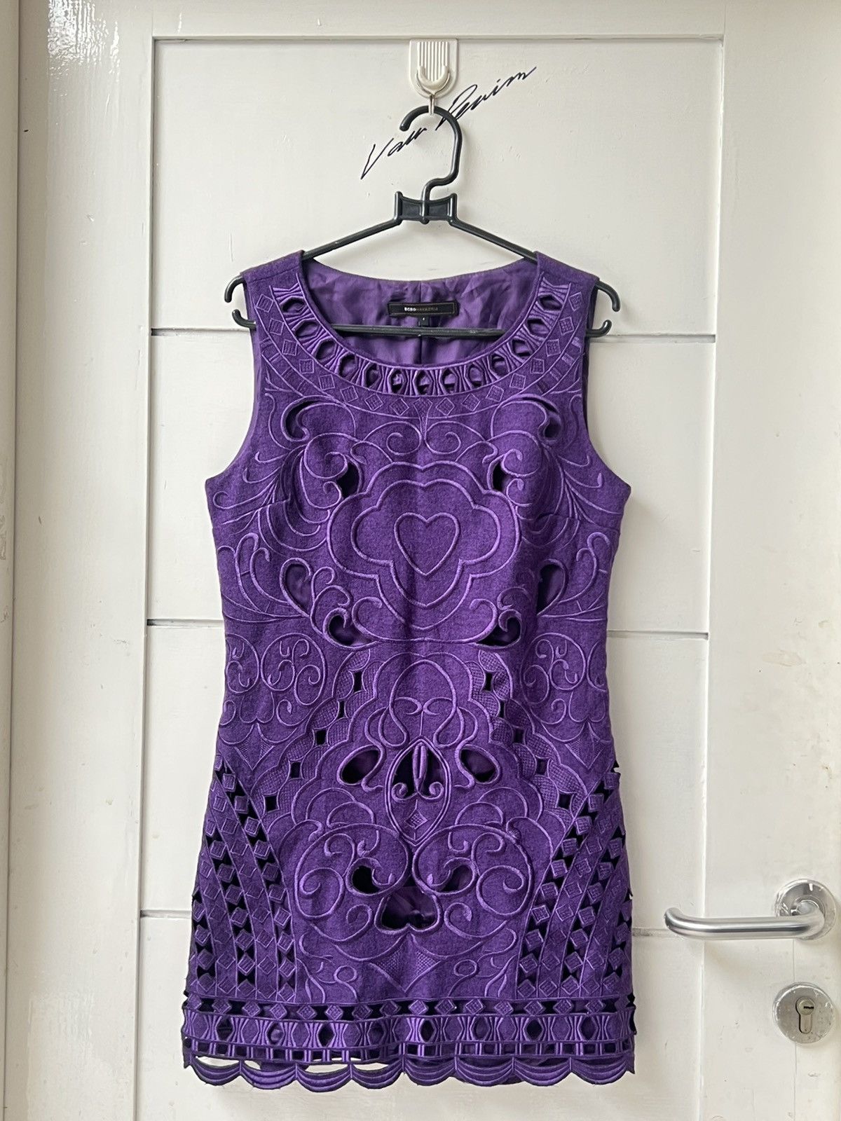 Bcbgmaxazria BCBG MAX AZRIA Purple Mini Dress Size XS / US 0-2 / IT 36-38 - 6 Thumbnail
