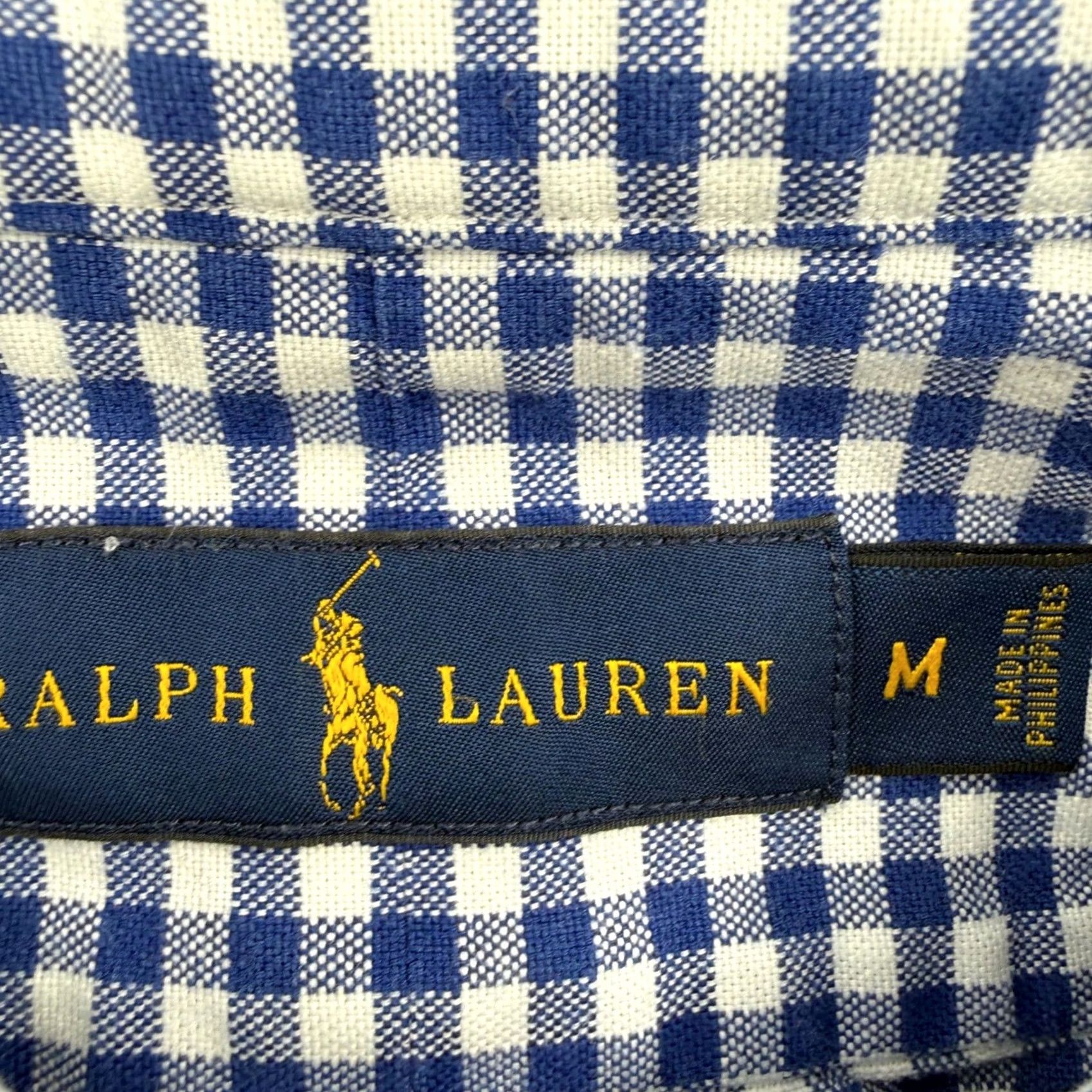 Ralph Lauren Ralph Lauren Mens Blue White Gingham Button-Down Shirt Size Medium Size US M / EU 48-50 / 2 - 5 Thumbnail