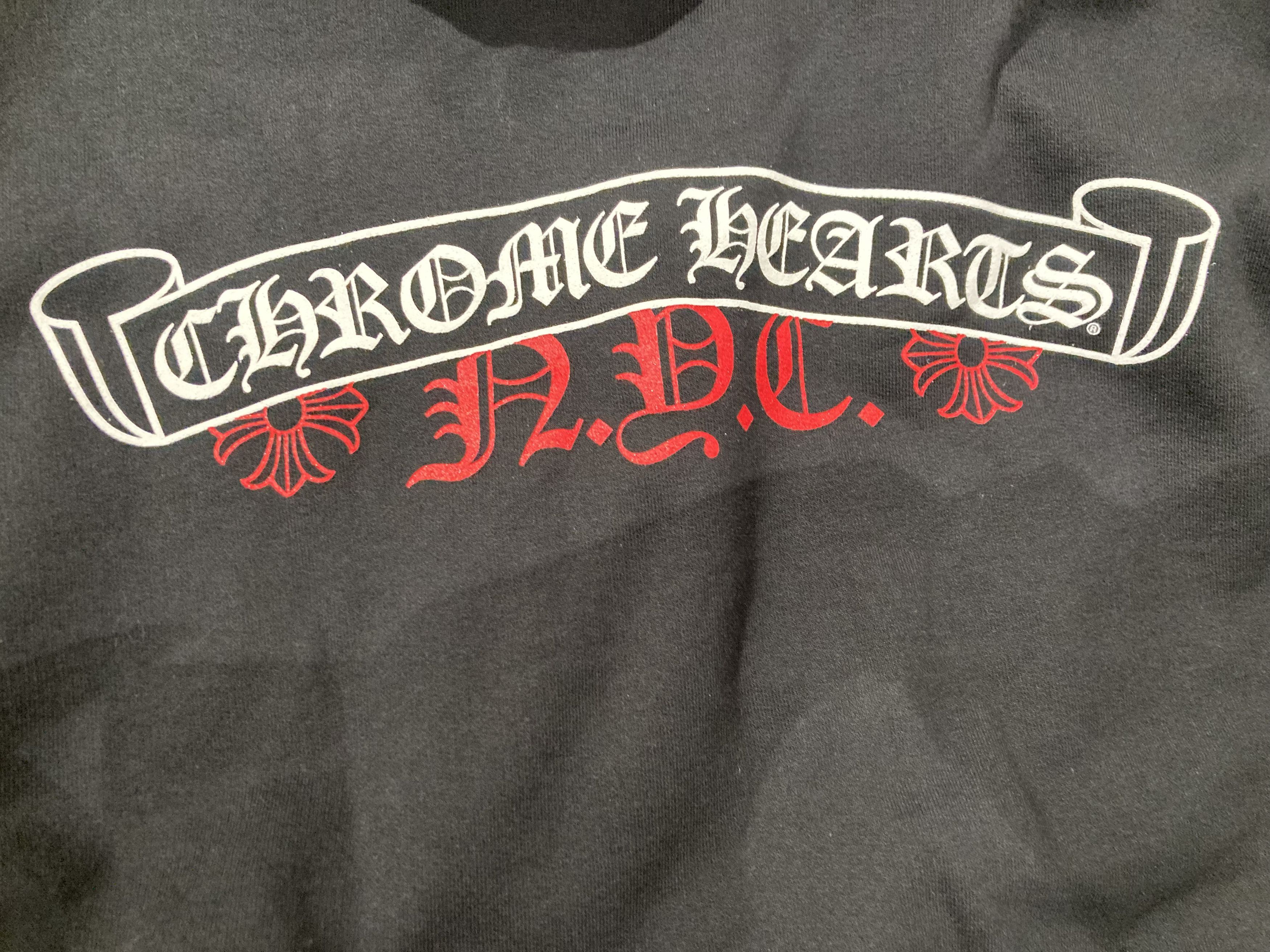Chrome Hearts Chrome Hearts NYC Scroll Logo Zip Up Hoodie Size US XL / EU 56 / 4 - 8 Thumbnail