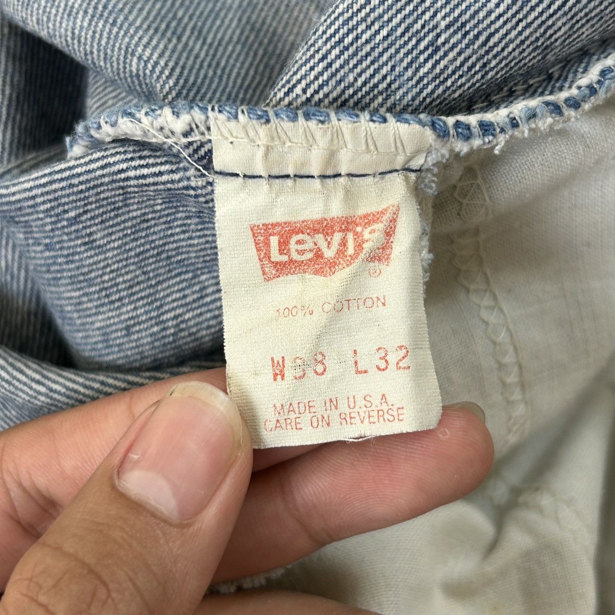 1989 Levi’s 505 - Light Sand Washed (37x29)