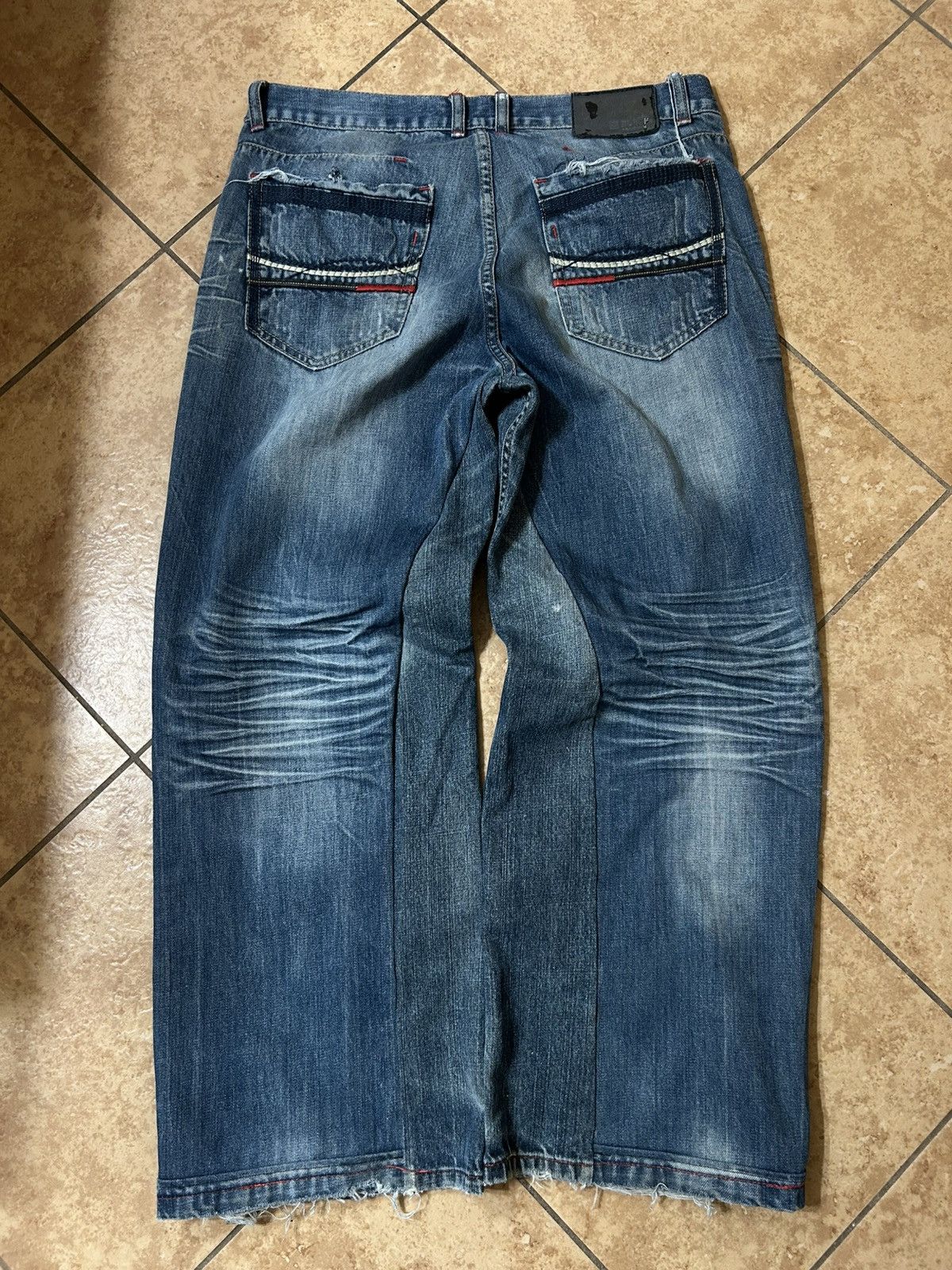 Other upcycled jeans Size US 34 / EU 50 - 2 Thumbnail