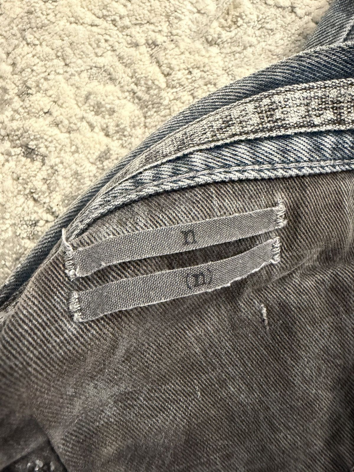 Number (N)ine SS07 Mudwash Knee Blowout Pain Crying Heart Denim Size US 33 - 11 Thumbnail