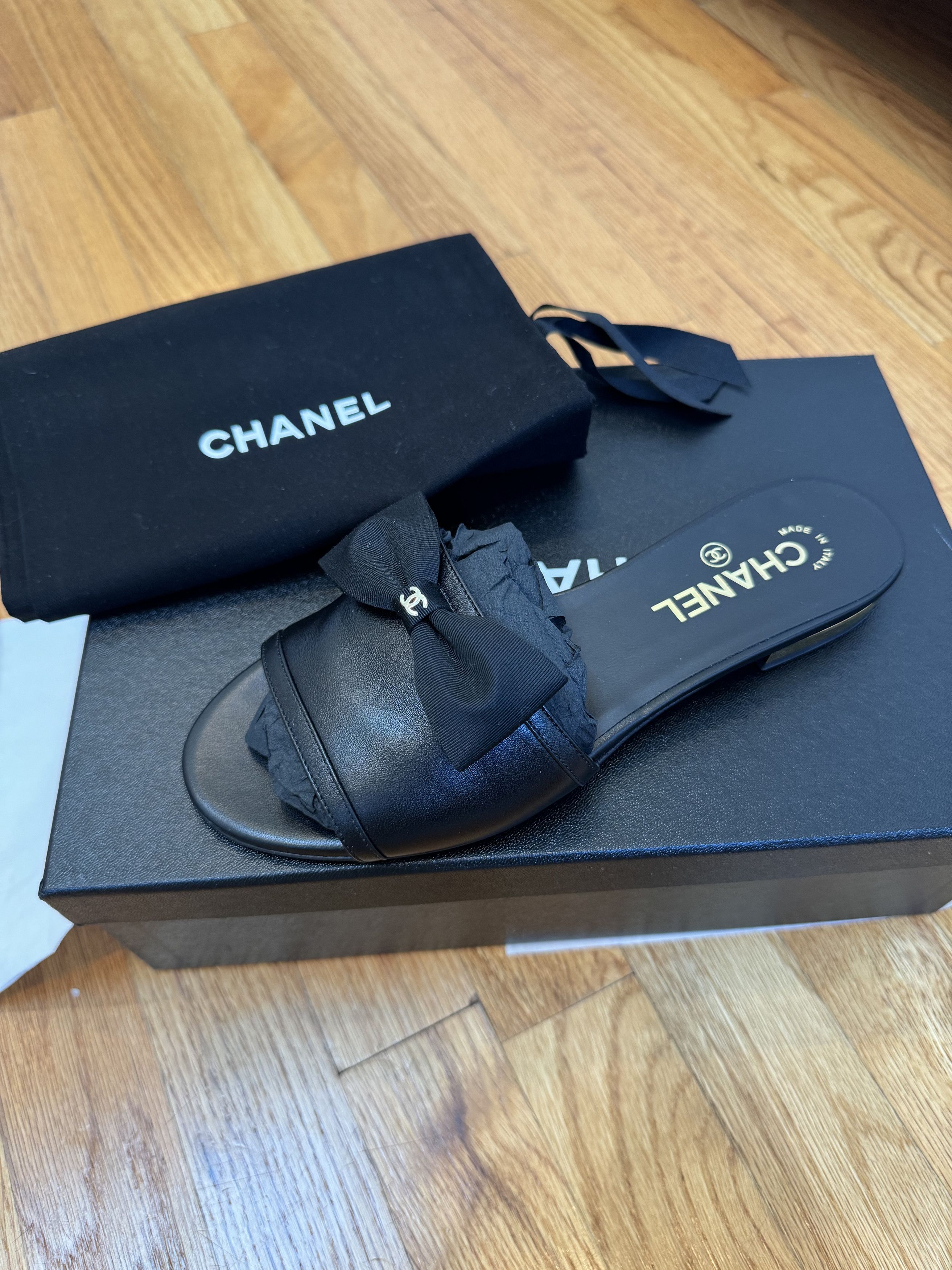 Chanel Sandal mule with bow Size US 7.5 / IT 37.5 - 1 Thumbnail