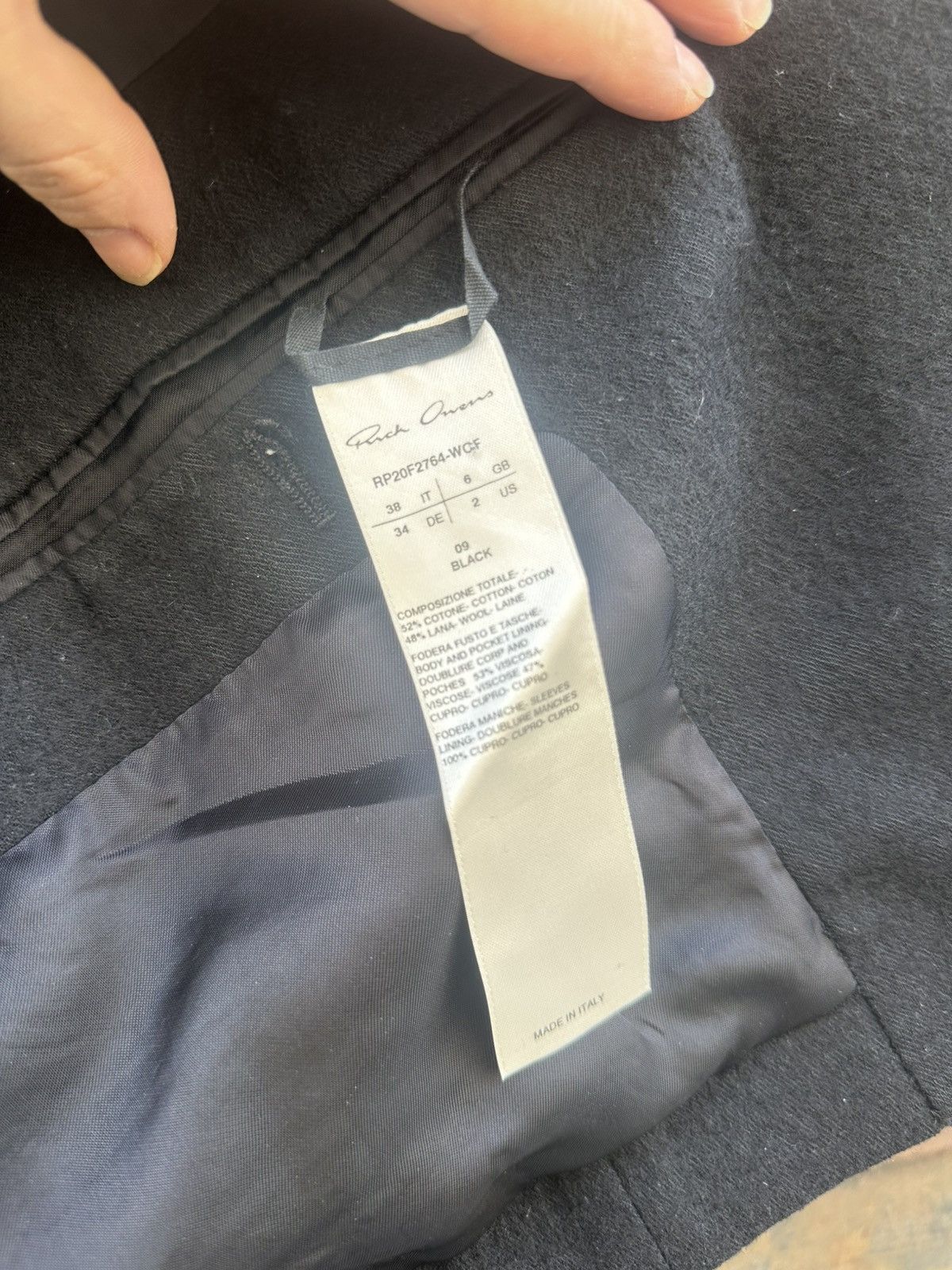 Rick Owens Rick owens performa cropped blazer Size S / US 4 / IT 40 - 8 Thumbnail