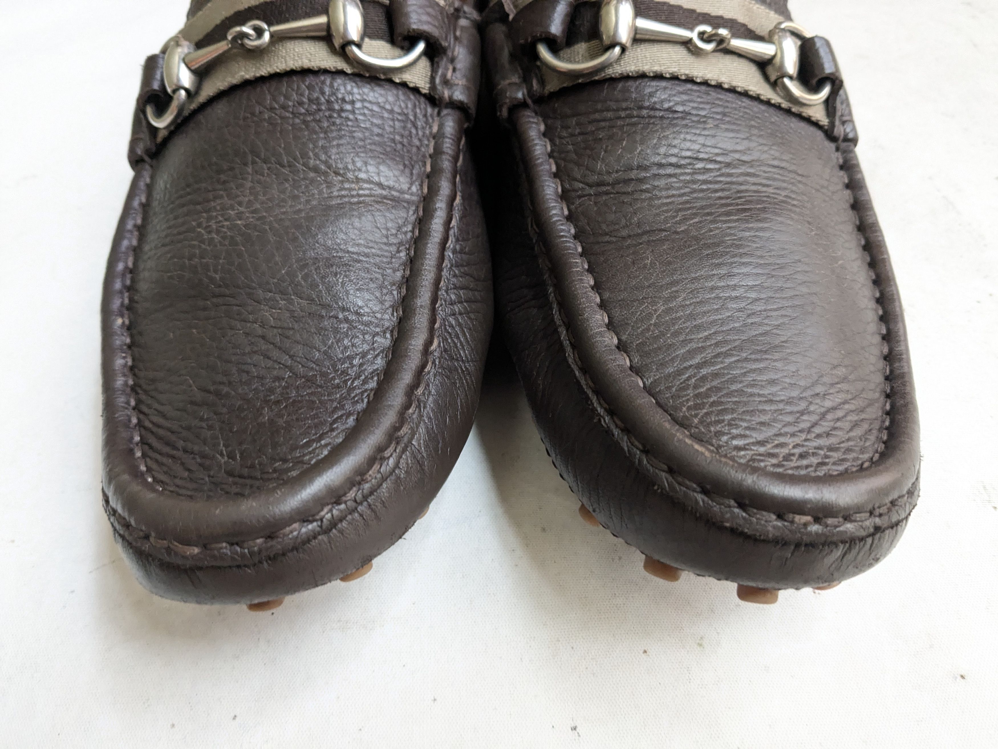 Gucci Gucci Horsebit Driving Loafers Brown 11 Leather Snaffle Size US 11 / EU 44 - 4 Thumbnail