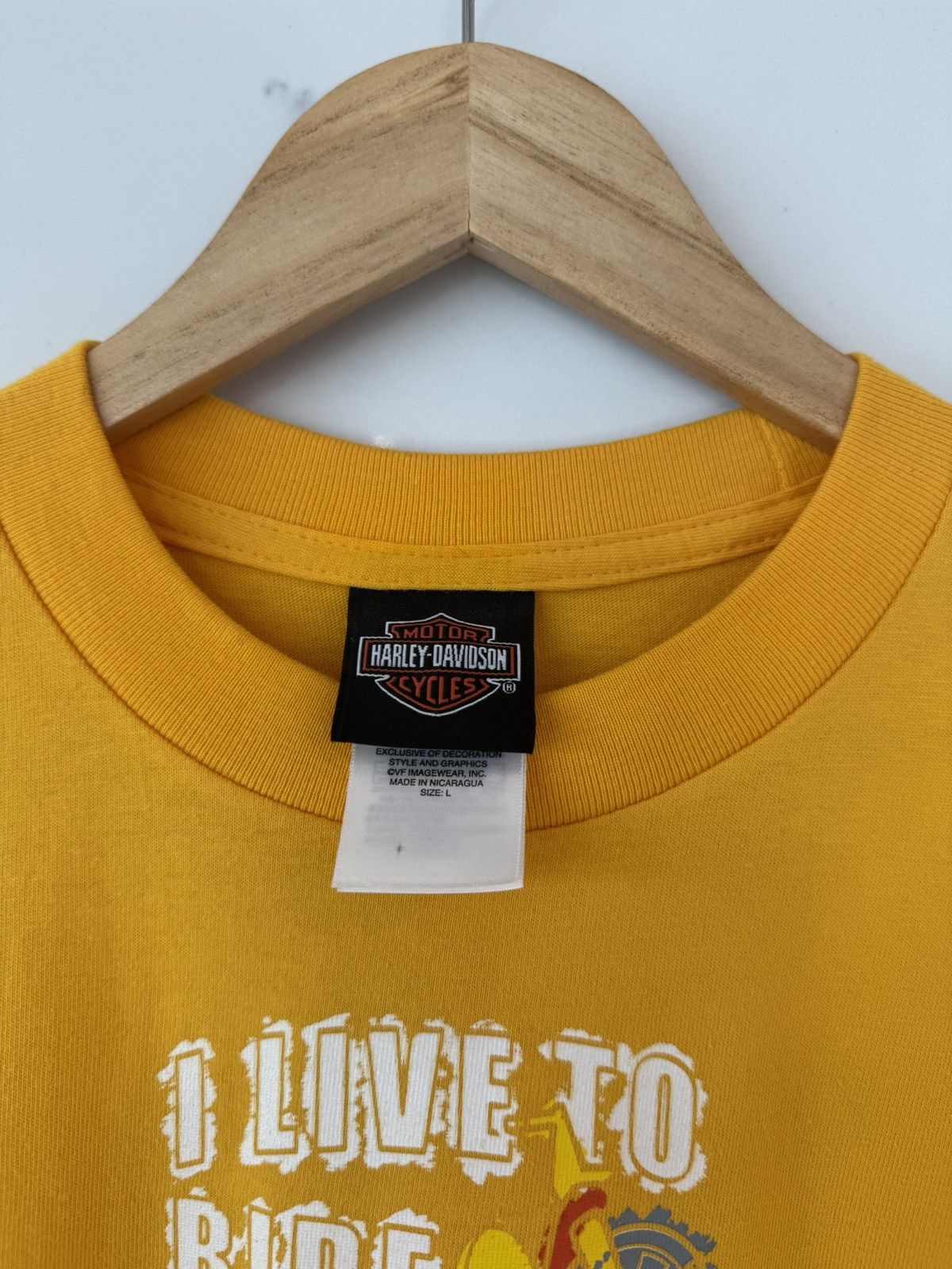 Harley Davidson 2009 Harley Davidson I Live To Ride T Shirt Size US S / EU 44-46 / 1 - 10 Thumbnail