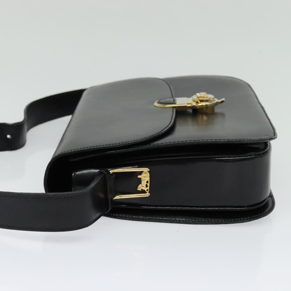Celine CELINE Shoulder Bag Leather Black Gold Size ONE SIZE - 4 Thumbnail
