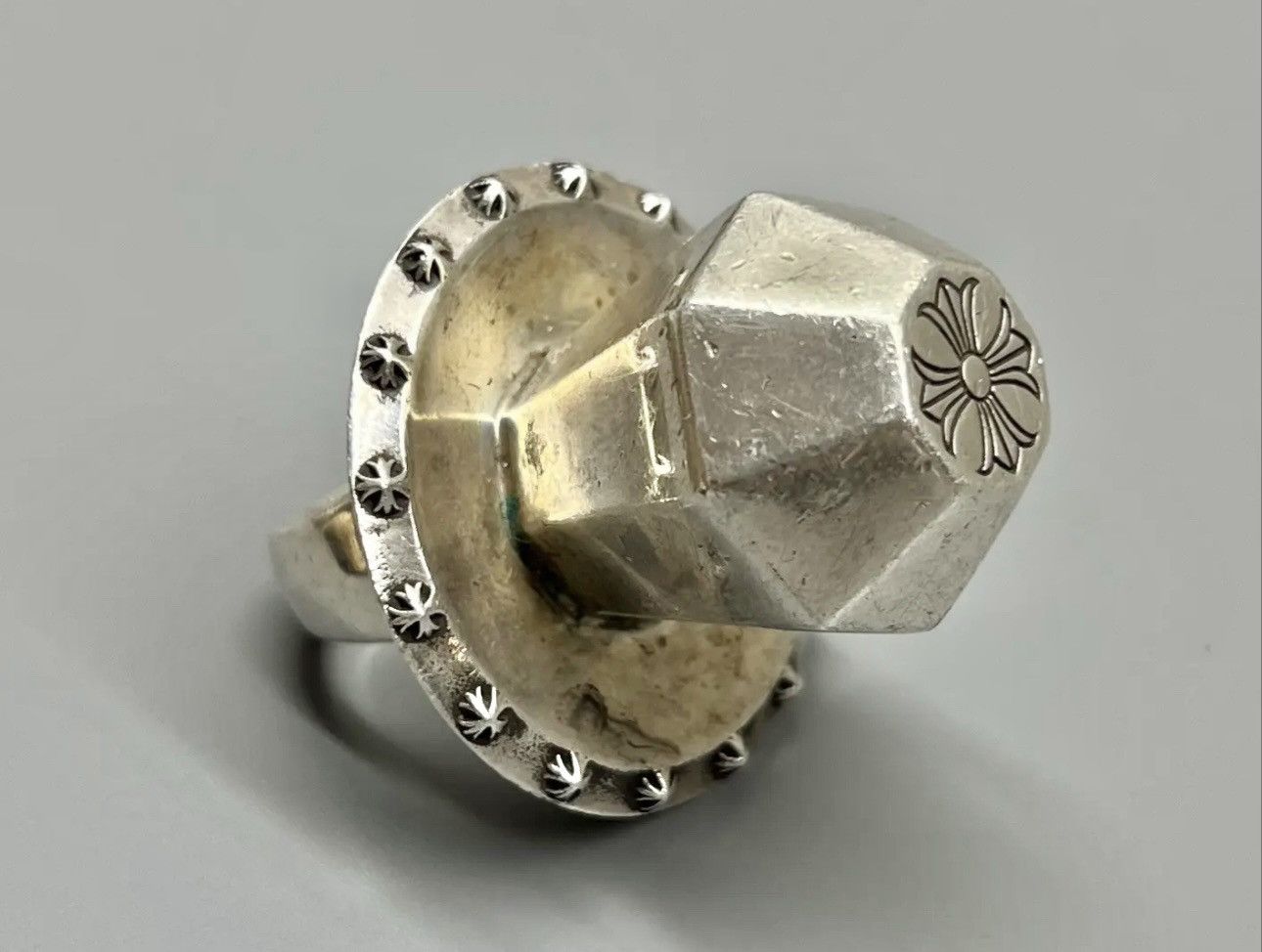 Pre-owned Chrome Hearts X Matty Boy Chrome Hearts Ring Pop In Silver