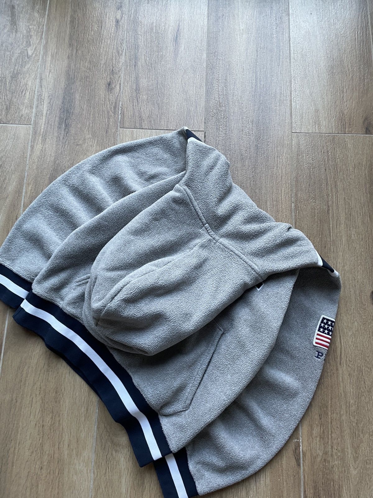 Polo Ralph Lauren Polo Ralph Lauren Vintage Hoodie USA Flag Fleece Japanes Y2K Size US M / EU 48-50 / 2 - 7 Thumbnail