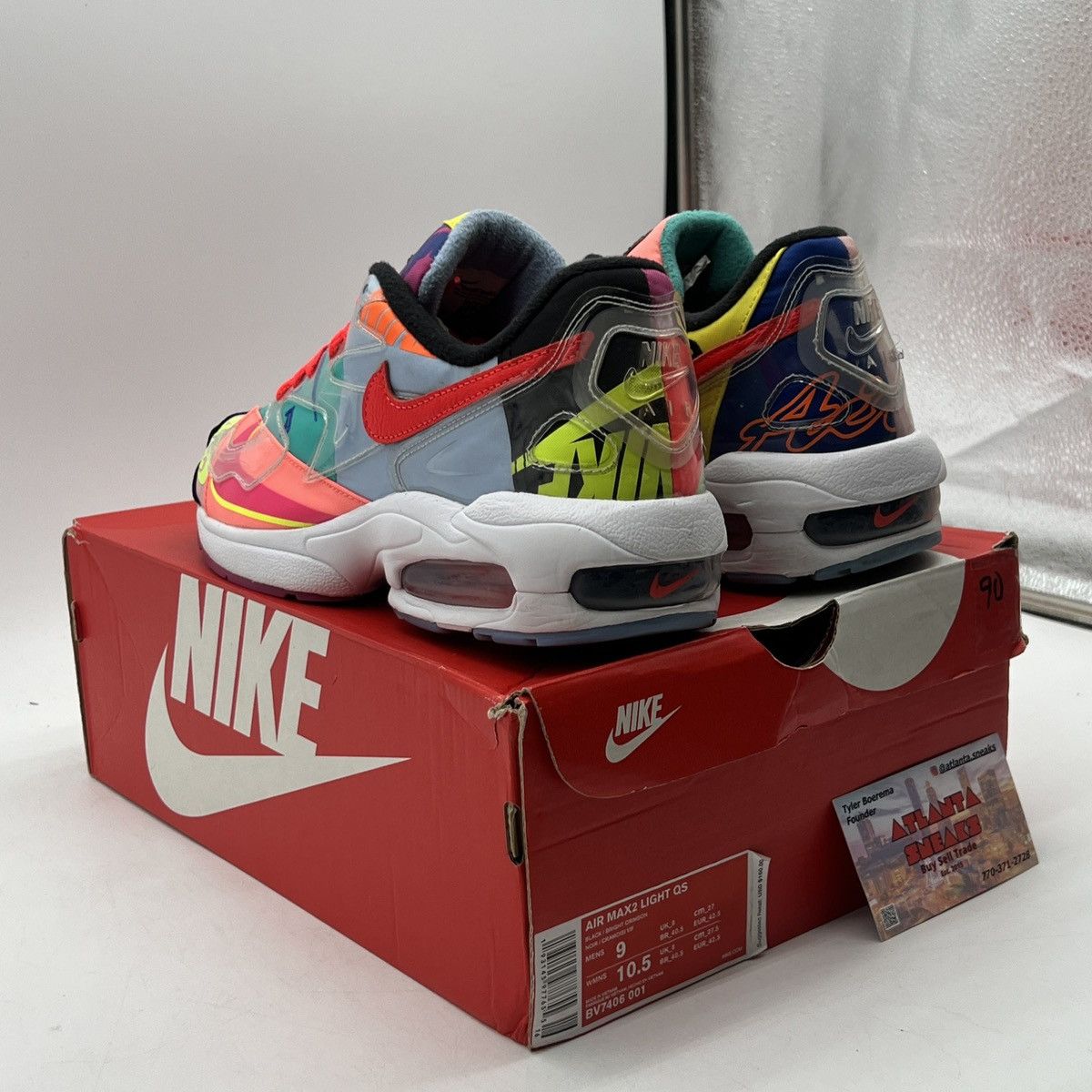 Nike Atmos x air max 2 light logos Size US 9 / EU 42 - 4 Thumbnail