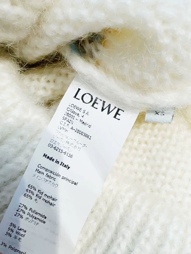 Loewe Loewe Green deer pattern long sleeve horsehair sweater Size XS / US 0-2 / IT 36-38 - 5 Thumbnail