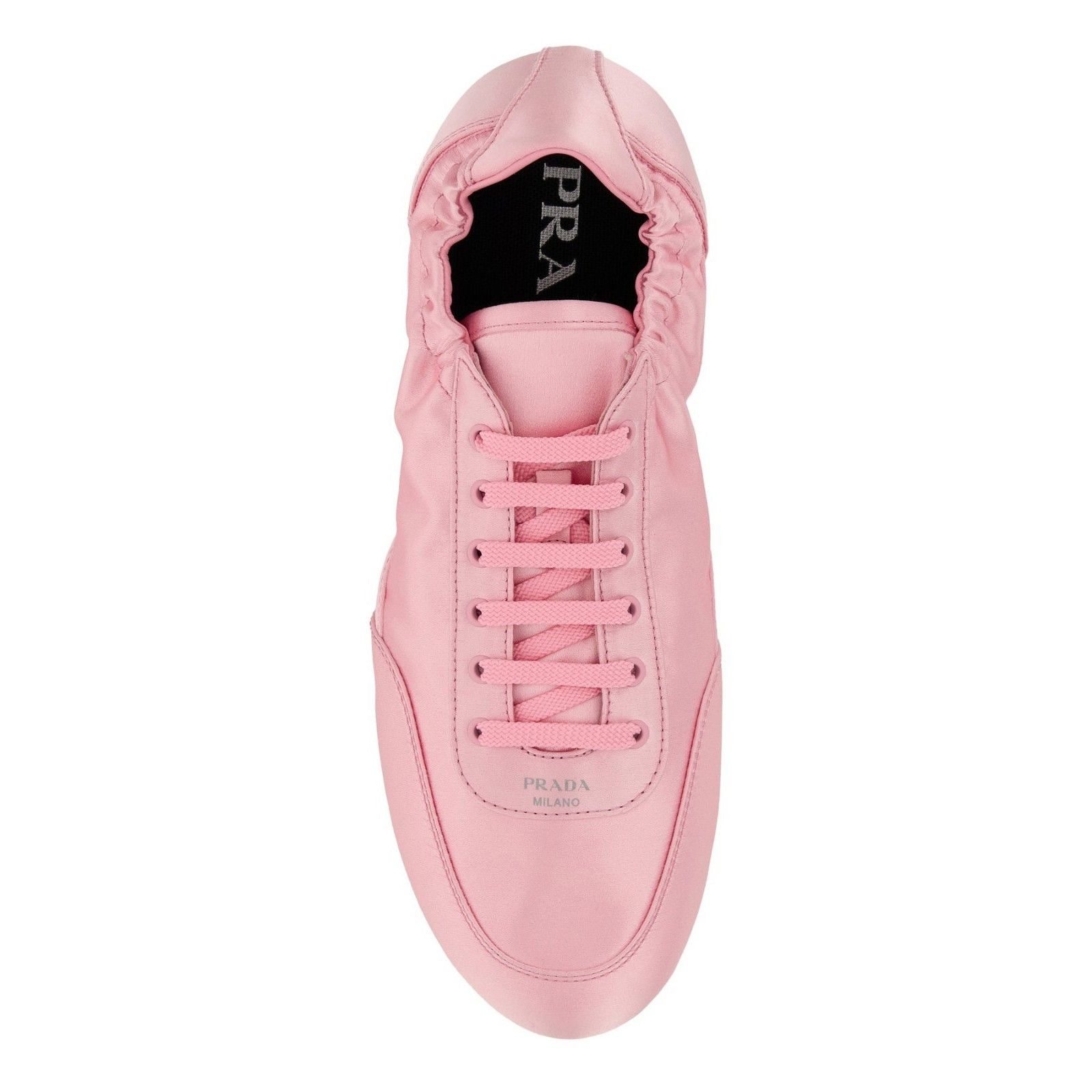 Prada PRADA Collapse $995 Petal Pink Satin Sneakers New & Authenti Size US 7.5 / IT 37.5 - 2 Thumbnail
