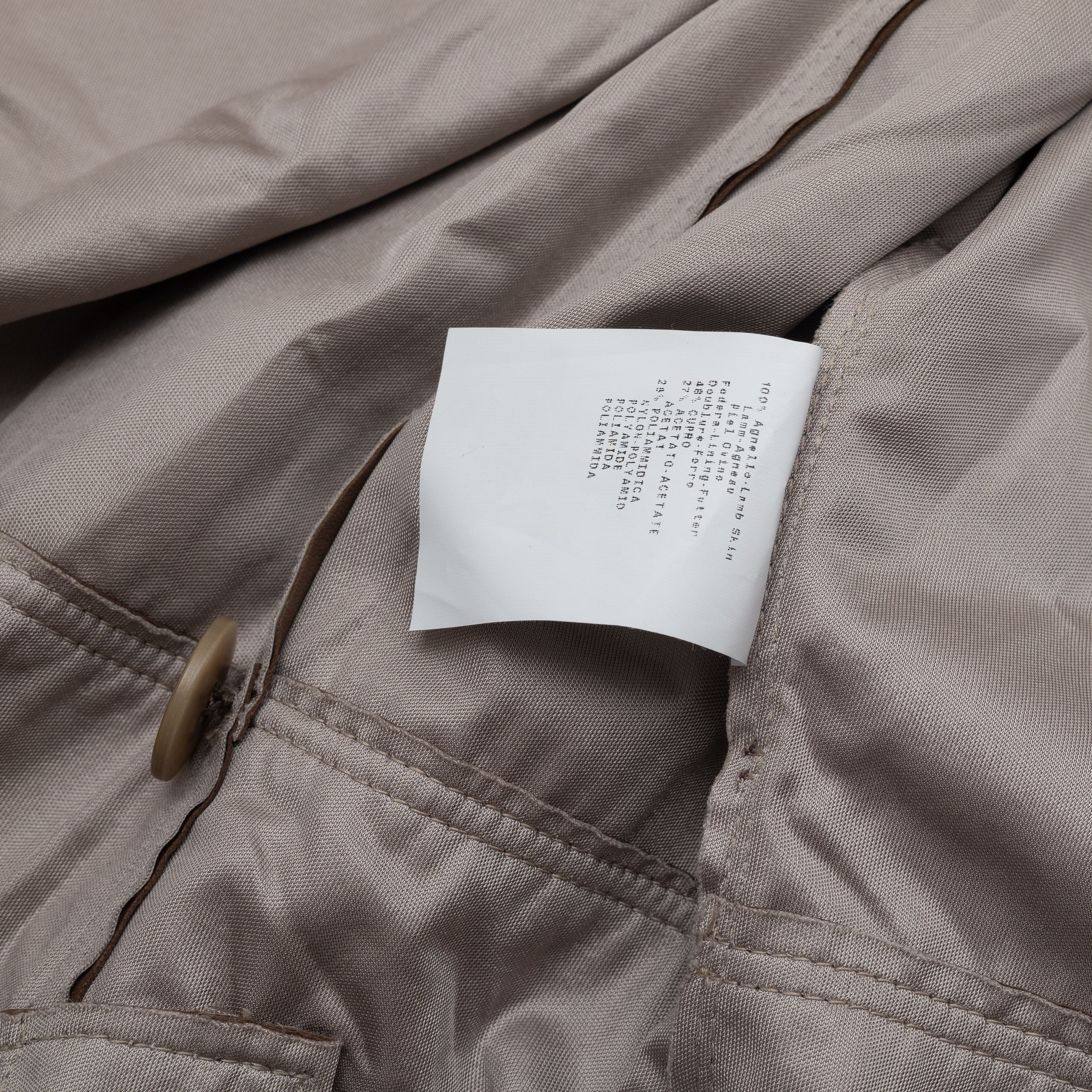 Armani Collezioni Rare ARMANI COLLEZIONI SS 2008 Leather Asymmetric Coat Size S / US 4 / IT 40 - 9 Thumbnail