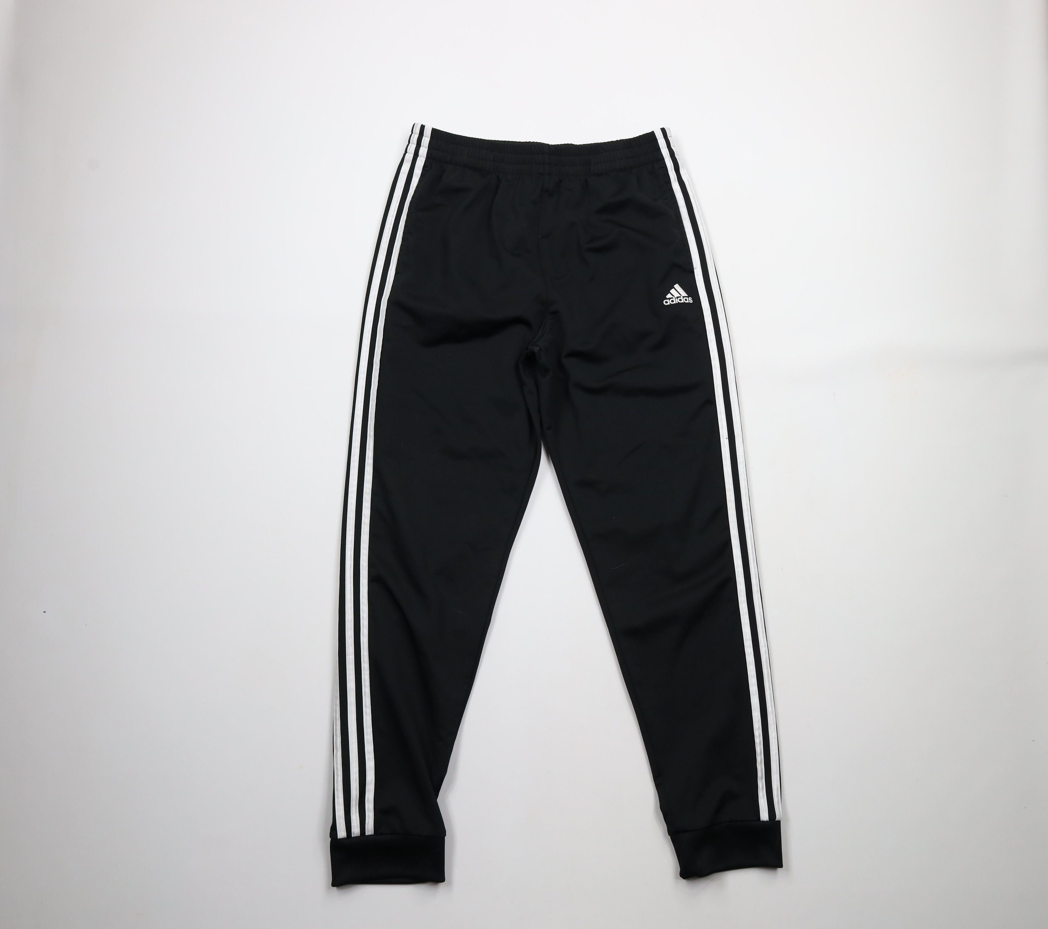 Adidas × Vintage Vintage Adidas Striped Cuffed Sweatpants Joggers Pants Black Size US 32 / EU 48 - 1 Thumbnail