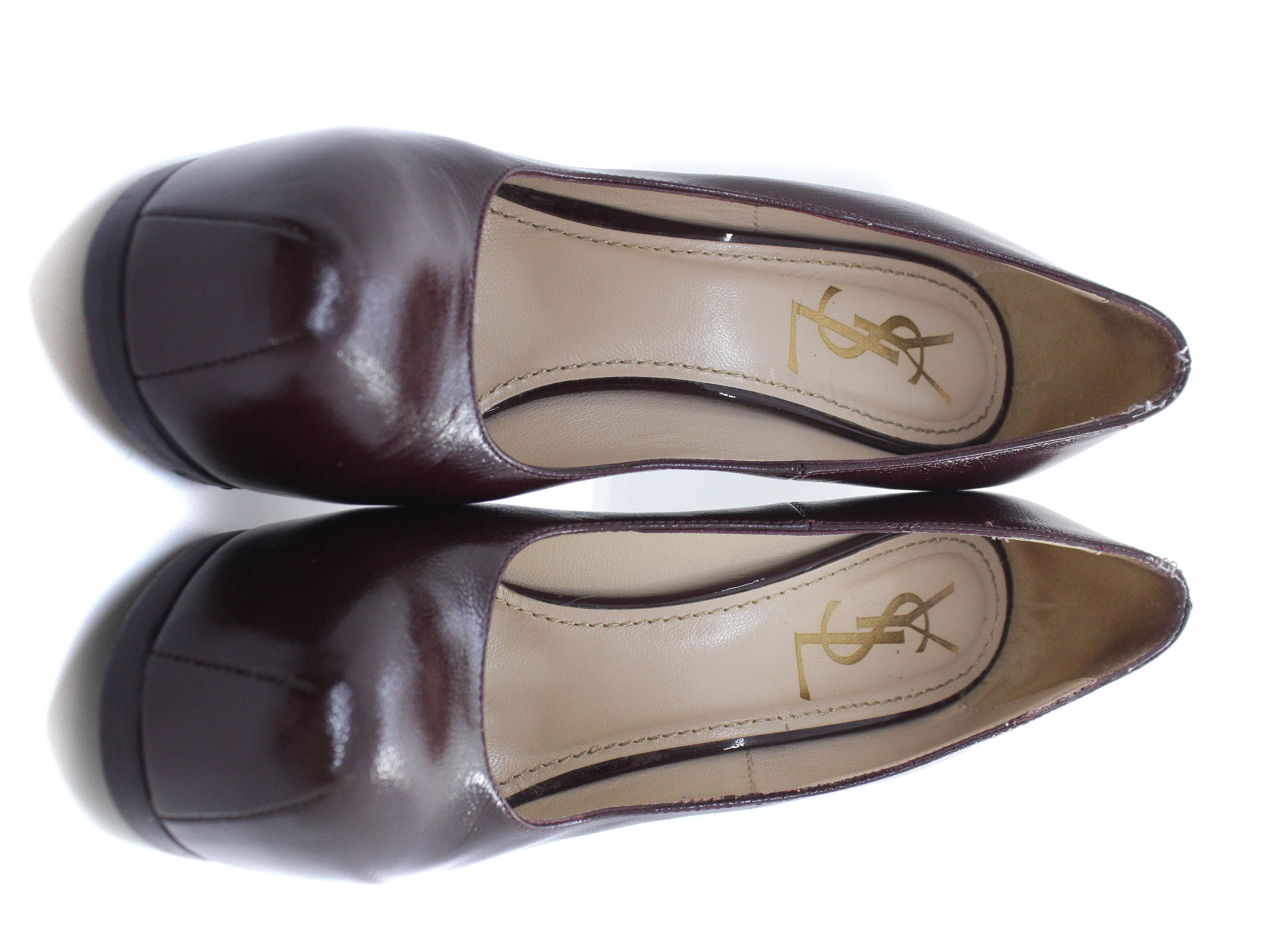 Saint Laurent Paris Rive Gauche Tribute Leather Heels Size US 9 / IT 39 - 7 Thumbnail