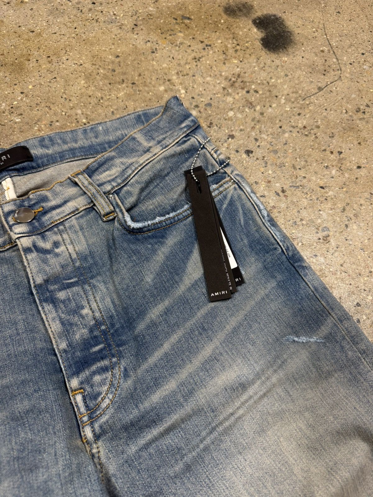 Amiri Amiri Core Appliqué Logo Jeans NEW 1300$ Size US 38 / EU 54 - 3 Thumbnail