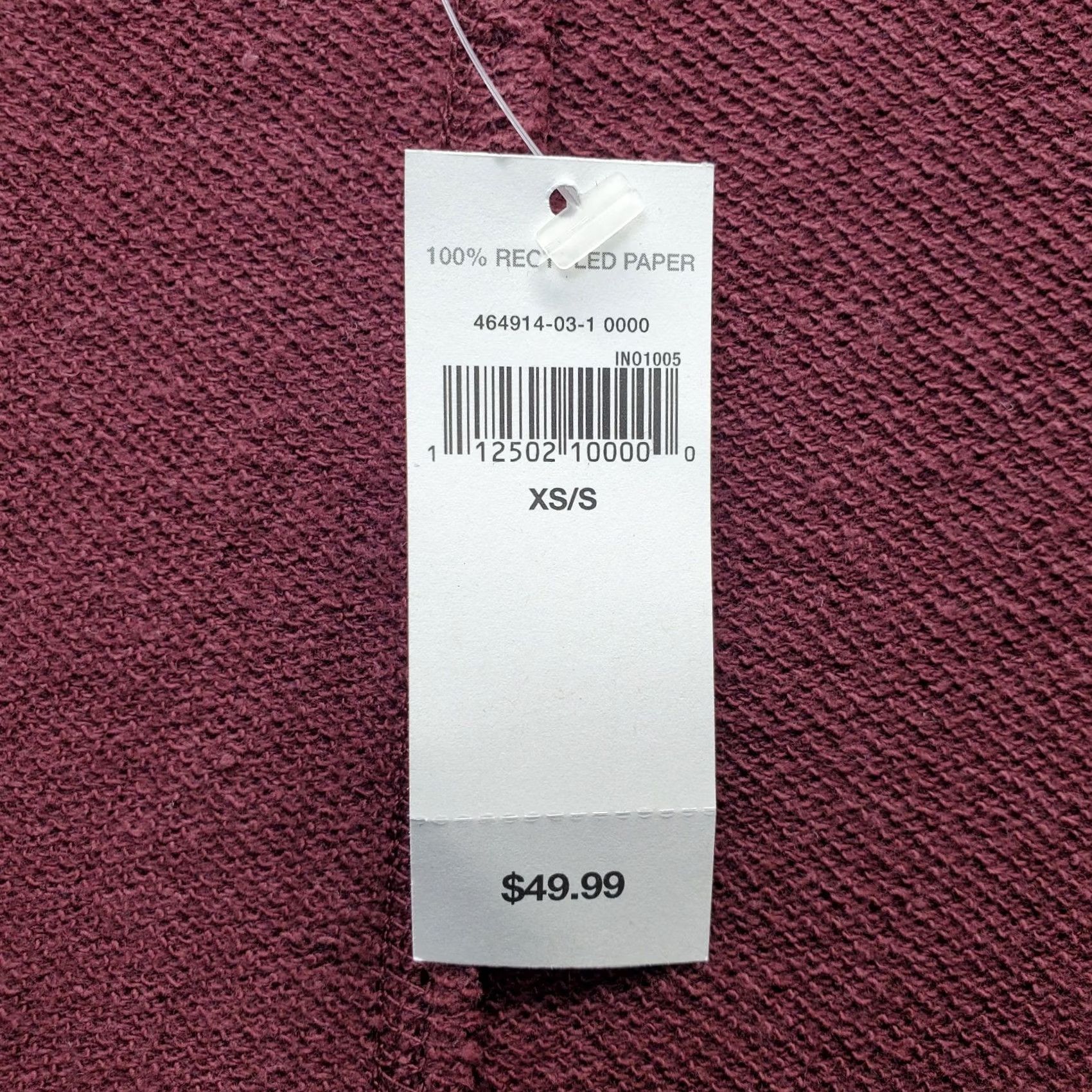 Gap Gap Womens XS Burgundy Knit Open Front Shawl Collar Cardigan Sweater Size XS / US 0-2 / IT 36-38 - 7 Thumbnail