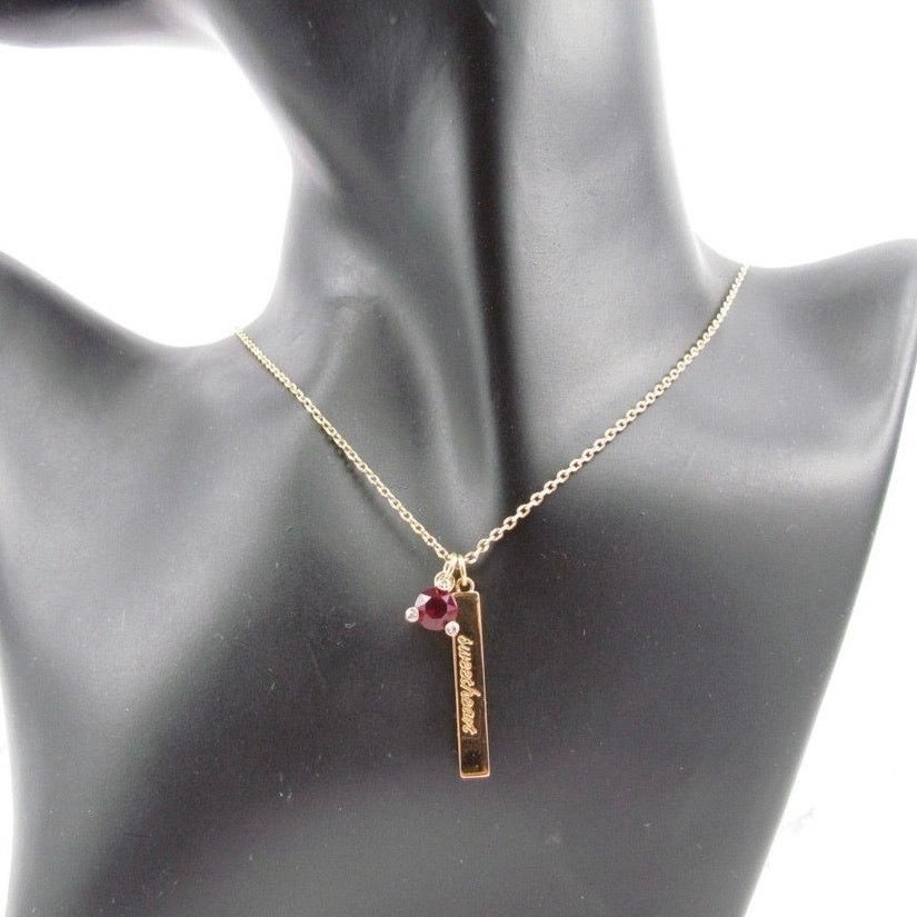 Kate Spade Kate Spade Sweetheart Gold Plated Pendant Necklace Size ONE SIZE - 2 Thumbnail