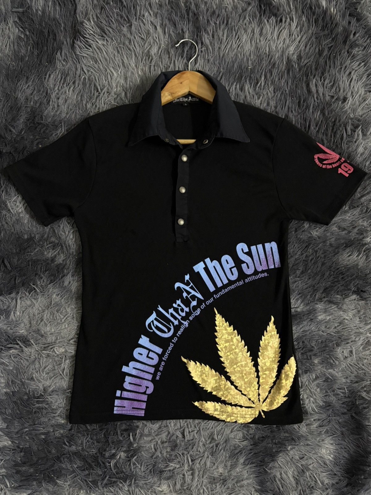 🔥HOT🔥IN THE ATTIC MARIJUANA POLO TEE VERY RARE