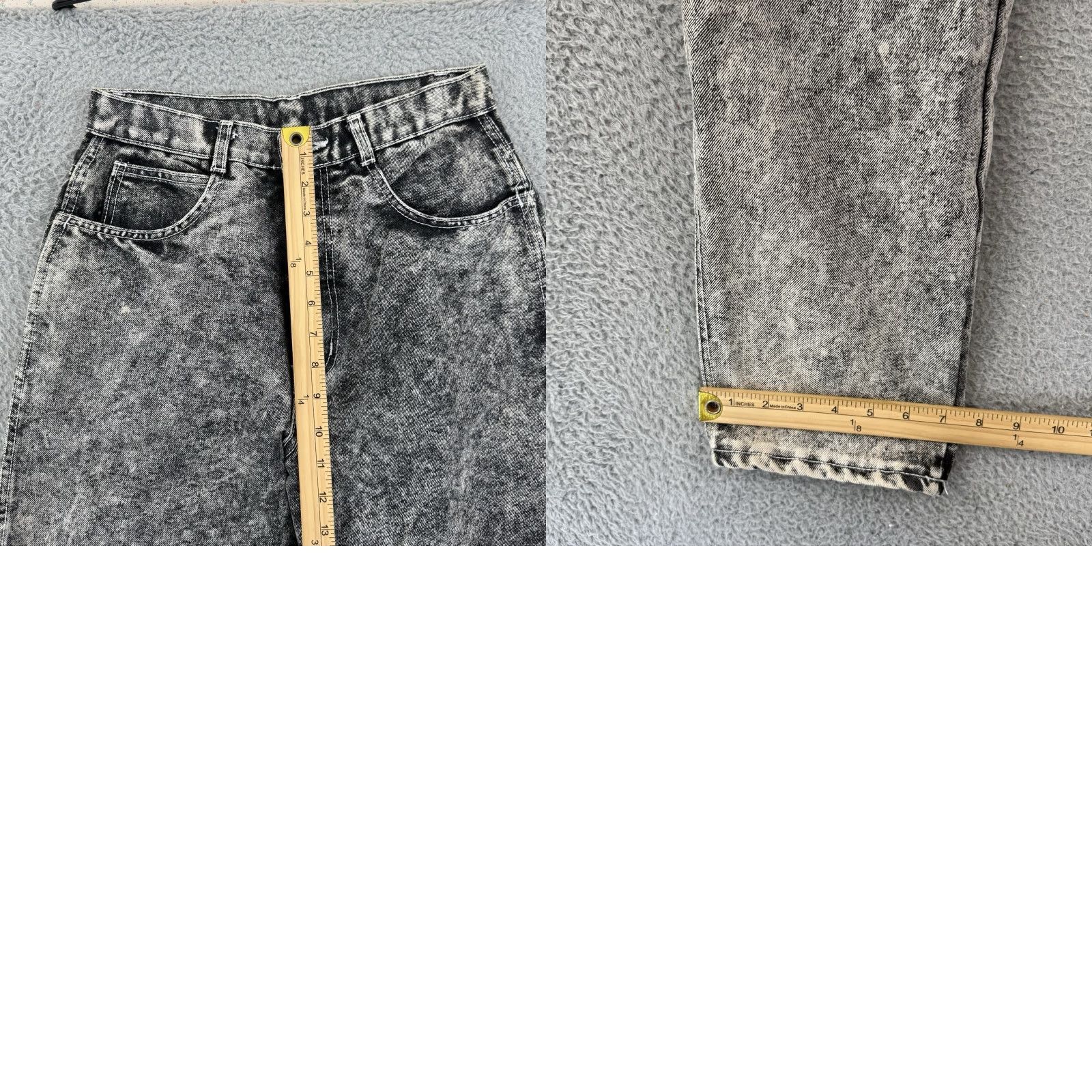 Vintage VINTAGE Nasty Jeans Womens 27x28 Acid Wash High Rise 80s Tapered Denim Blue Grunge Womens Jeans Size 27" / US 4 / IT 40 - 9 Thumbnail