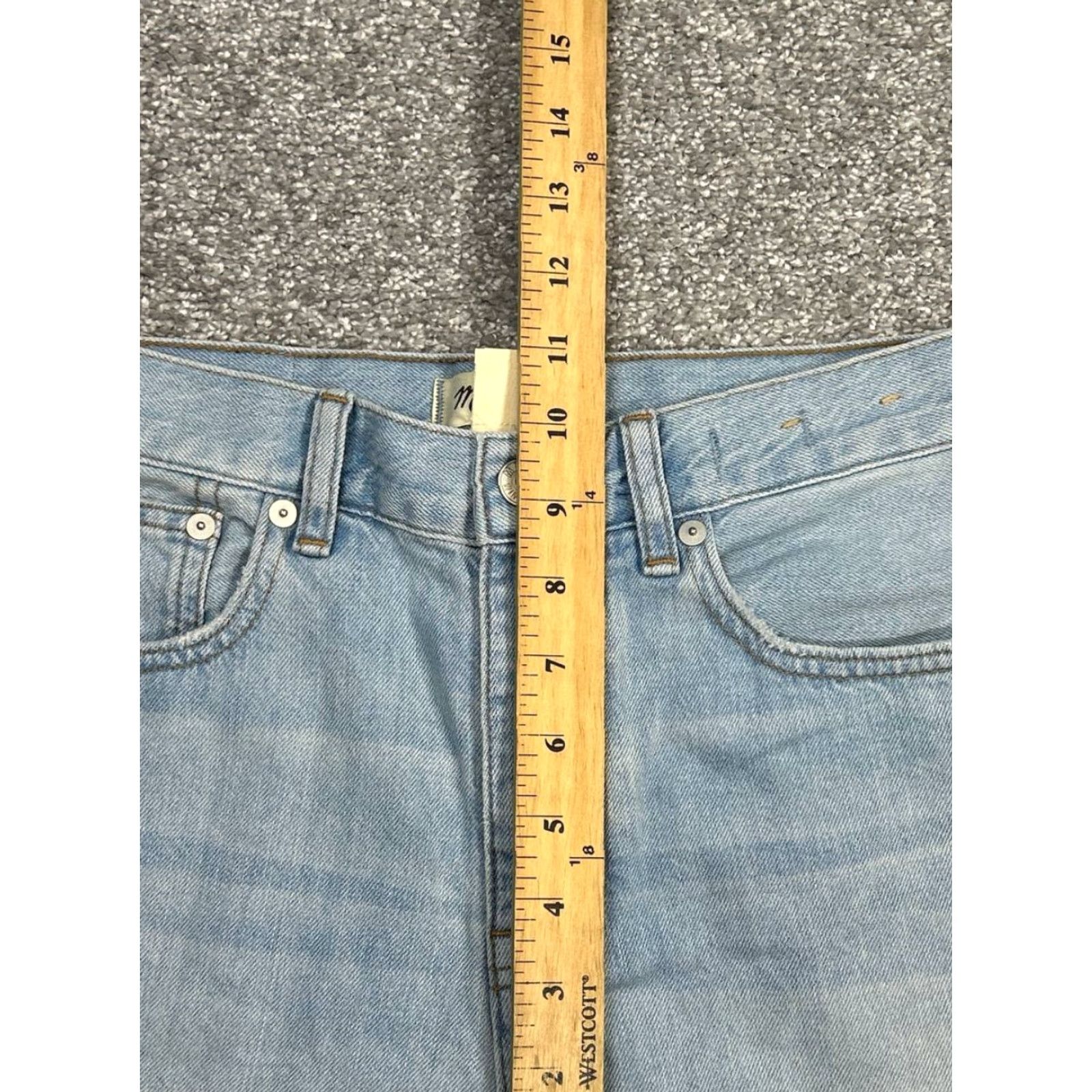 Madewell Madewell Jeans Womens 23 Low Slung Straight Light Wash Denim Jeans Shirt? Size 40" / US 18 - 4 Thumbnail