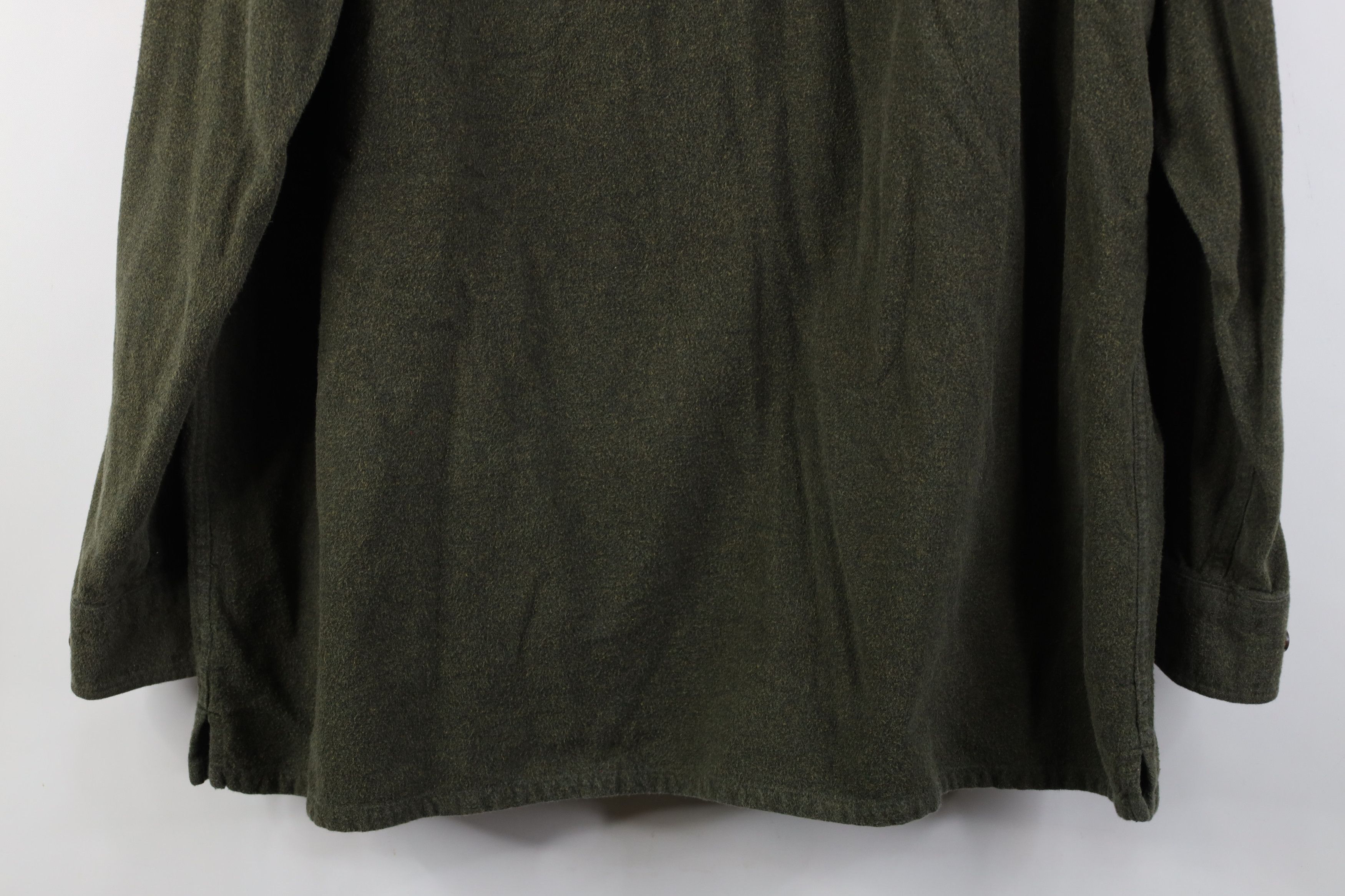 Vintage Vintage 90s Streetwear Chamois Cloth Button Shirt Green Size US XL / EU 56 / 4 - 11 Thumbnail