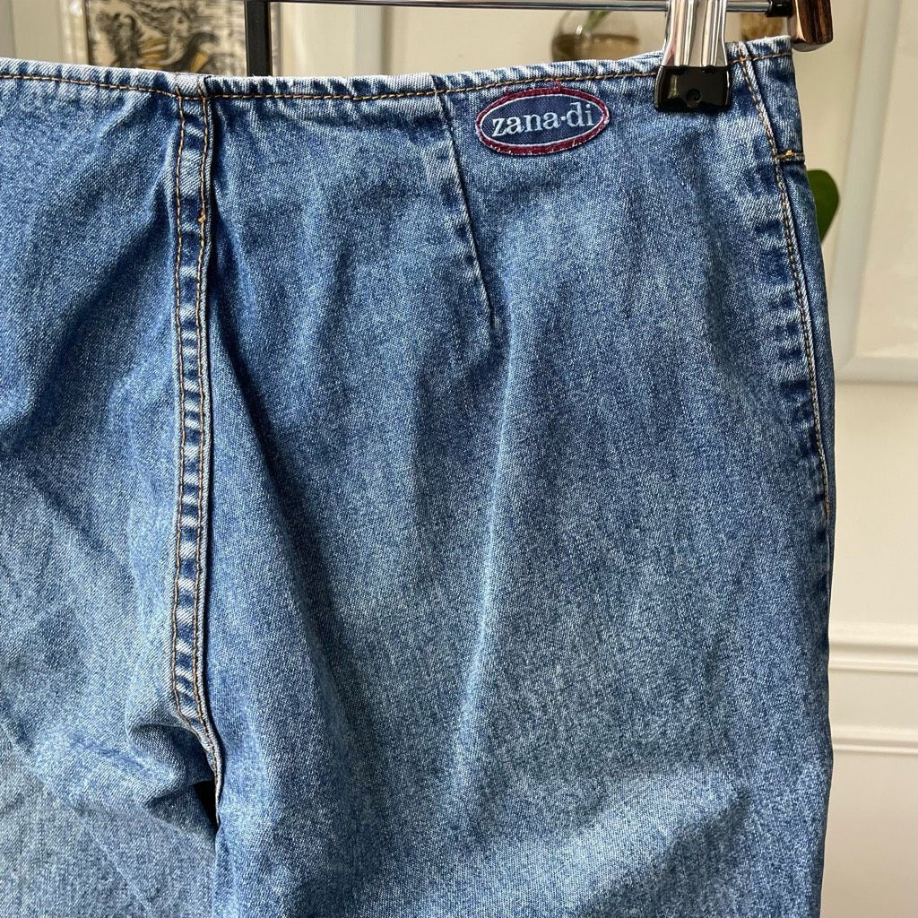 Vintage Vintage 90s Zana Di Low Rise Hip Hugger Flare Jeans 5 6 Size 28" / US 6 / IT 42 - 7 Thumbnail