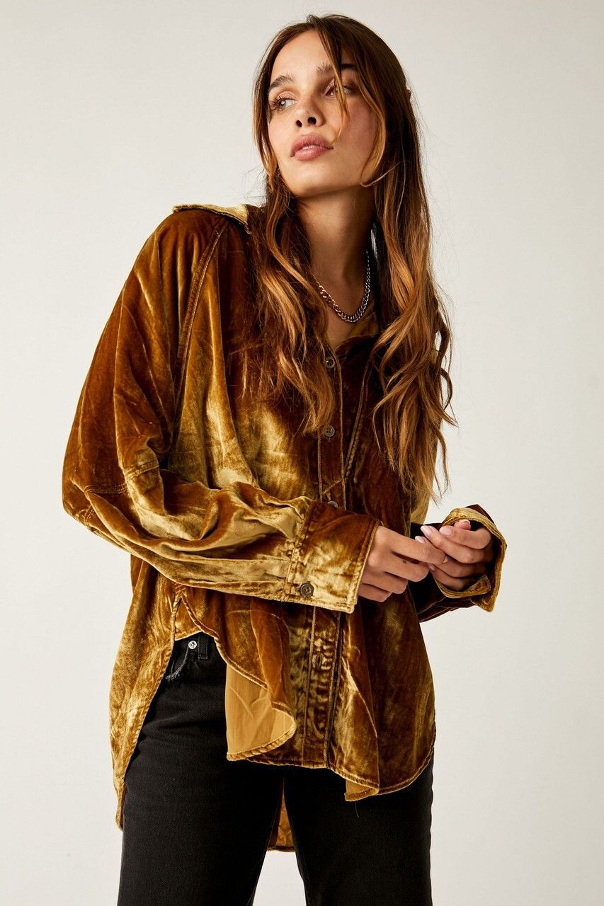 Free People Free People Velvet Knight Skies in Terra Cotta ( M ) Size M / US 6-8 / IT 42-44 - 1 Thumbnail