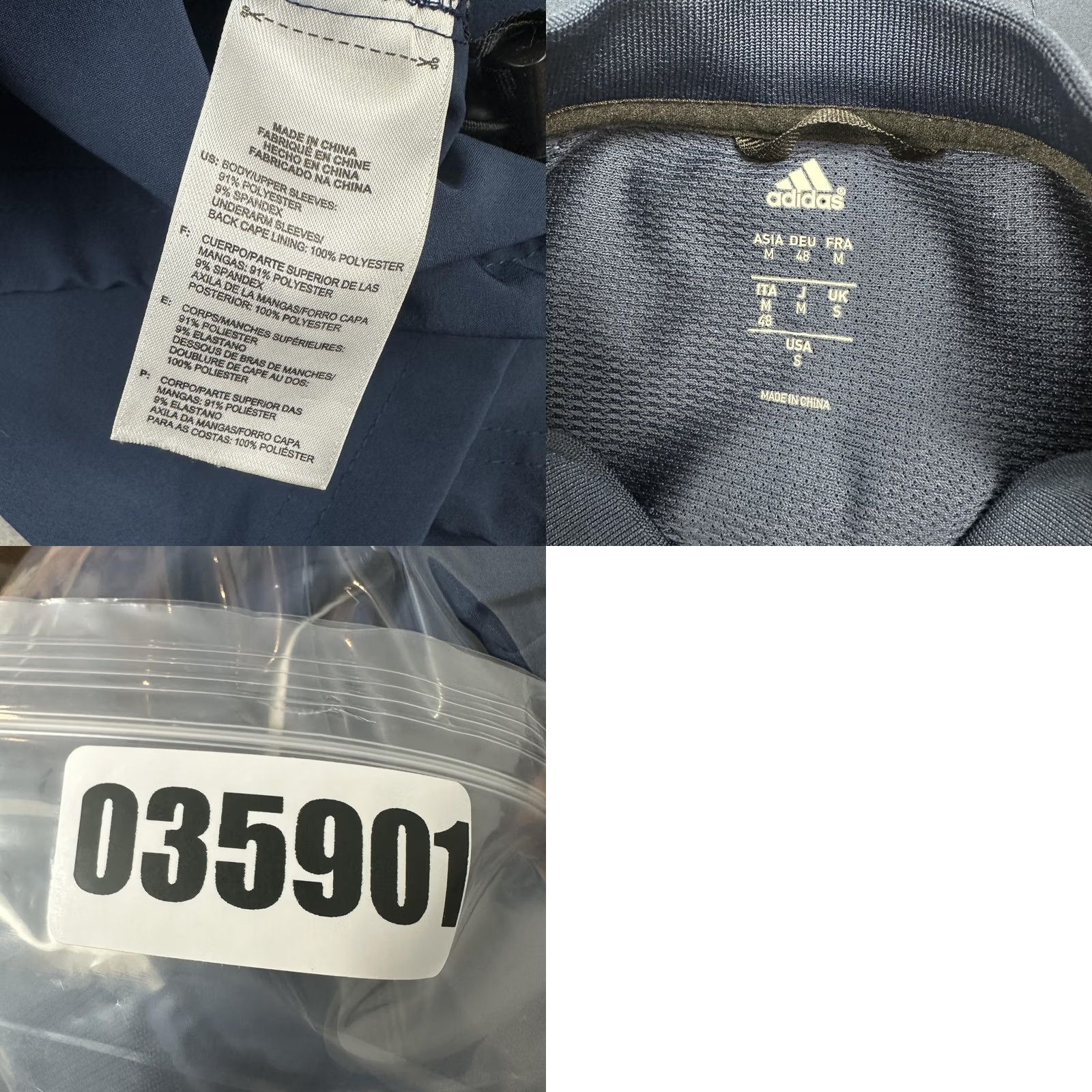 Adidas Adidas Shirt Men Small Blue Quarter Zip Mock Neck Short Sleeve Golf Performance Size US S / EU 44-46 / 1 - 8 Thumbnail