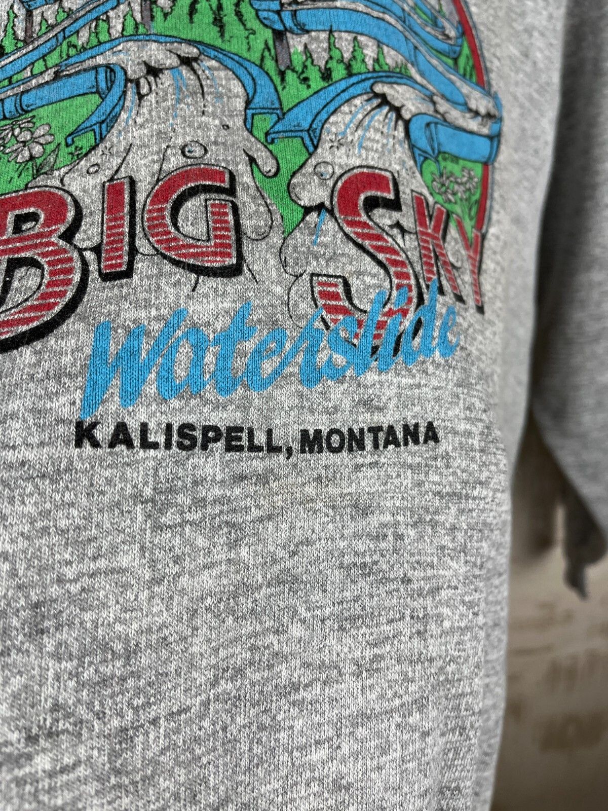 Vintage Vintage Big Sky Waterslide Kalispell Montana Sweatshirt Size US XL / EU 56 / 4 - 5 Thumbnail