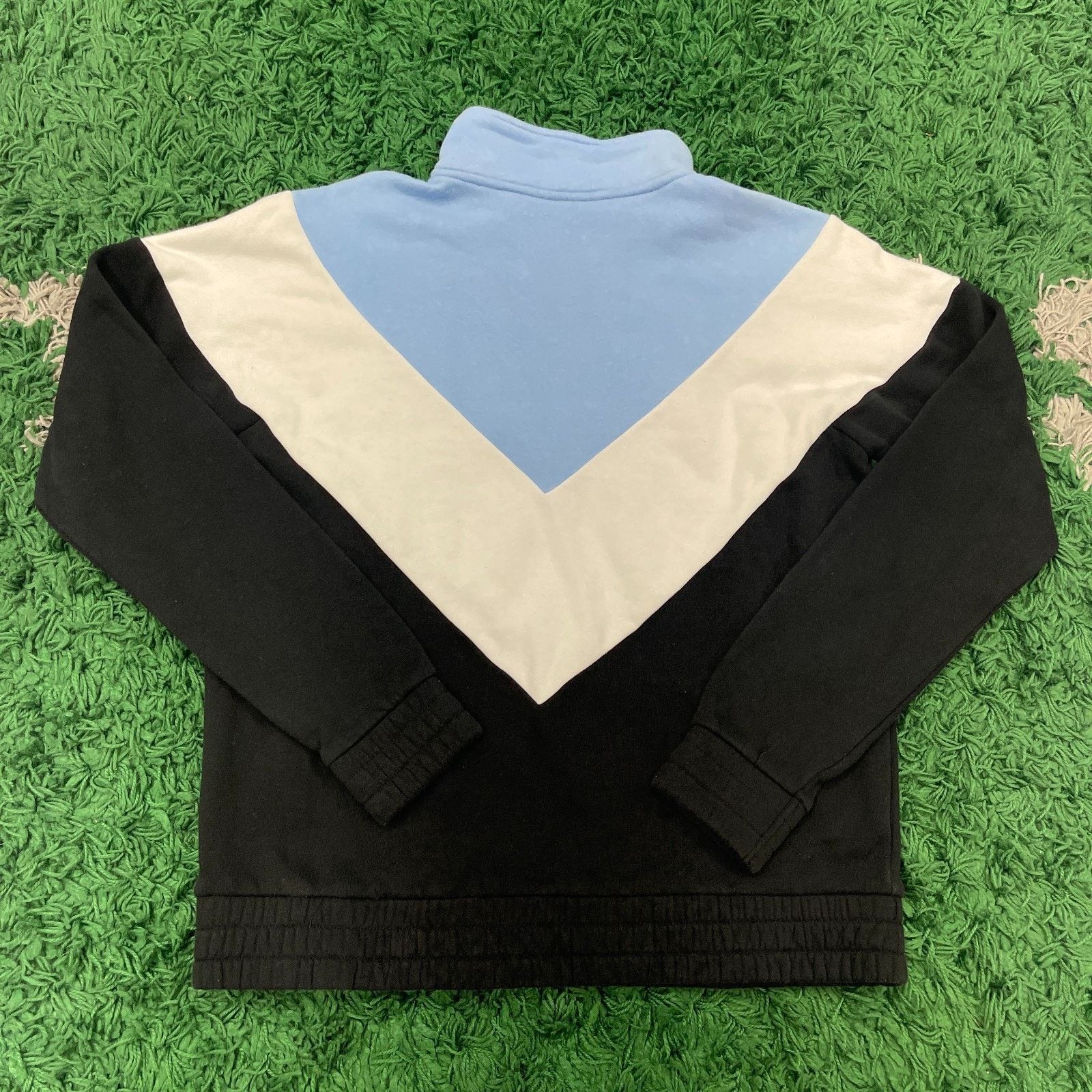 Fila × Vintage Fila Women's 1/4 Zip Pullover Sweatshirt Sweater Blue Black Size M / US 6-8 / IT 42-44 - 7 Thumbnail